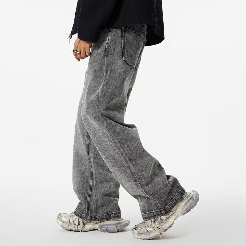 Japanese Brand × Jean Washed casual black grey slightly flared jeans Size US 32 / EU 48 - 5 Thumbnail
