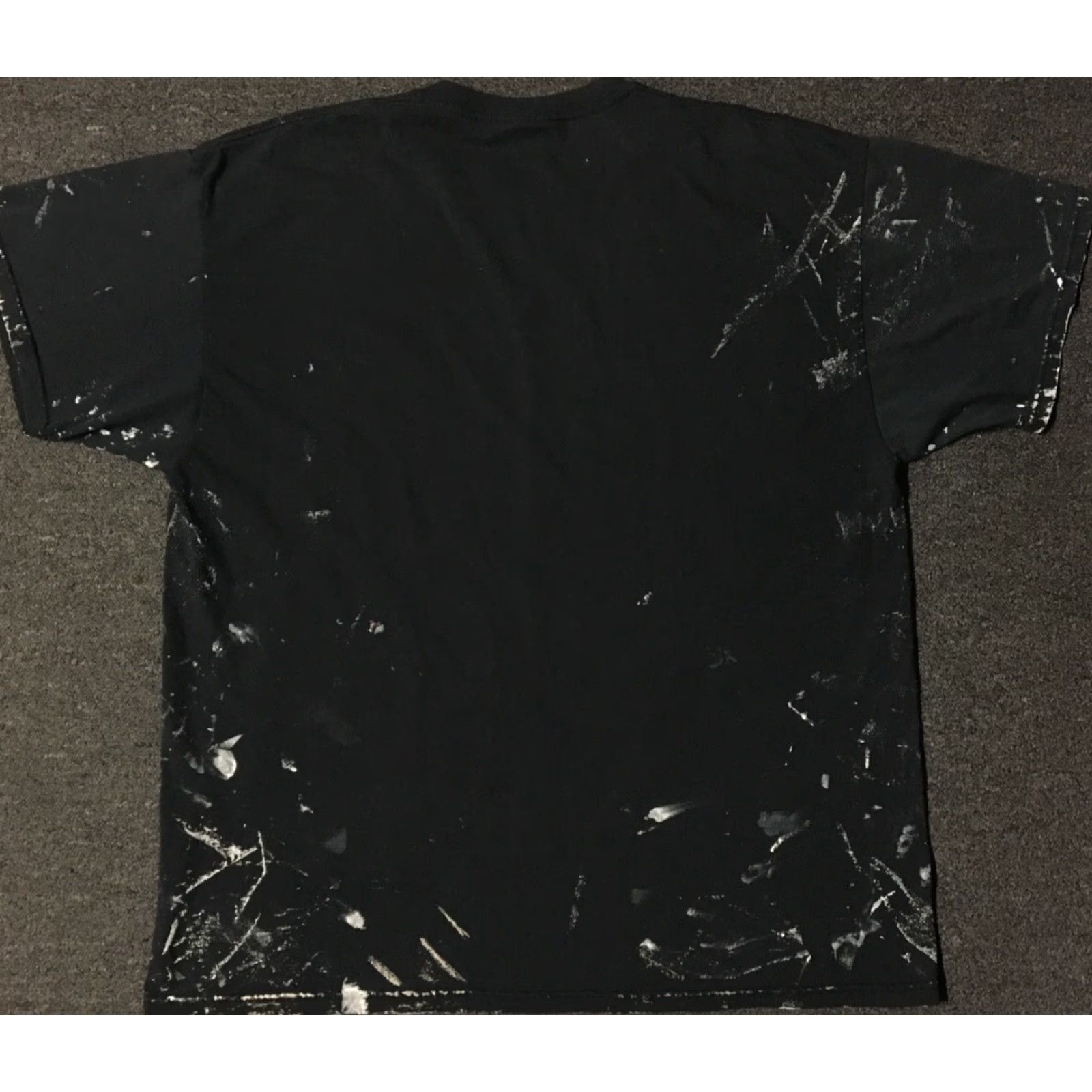 Thrasher VINTAGE Mustangs School T-Shirt XL Black Distressed Paint Splatter Grunge 90s Mens Size US XL / EU 56 / 4 - 2 Thumbnail