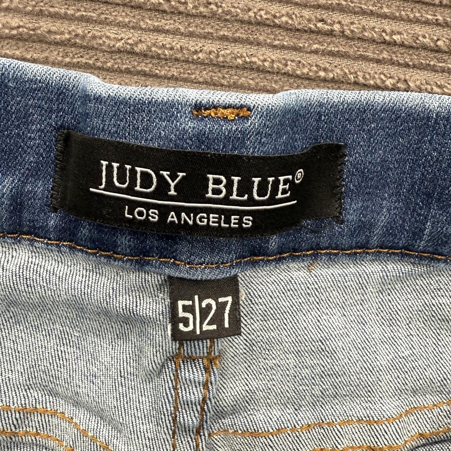 Denime Judy Blue Jeans Womens 5 27 Blue Boyfriend Fit Distressed Stretch Denim Casual Jeans Size 27" / US 4 / IT 40 - 3 Thumbnail
