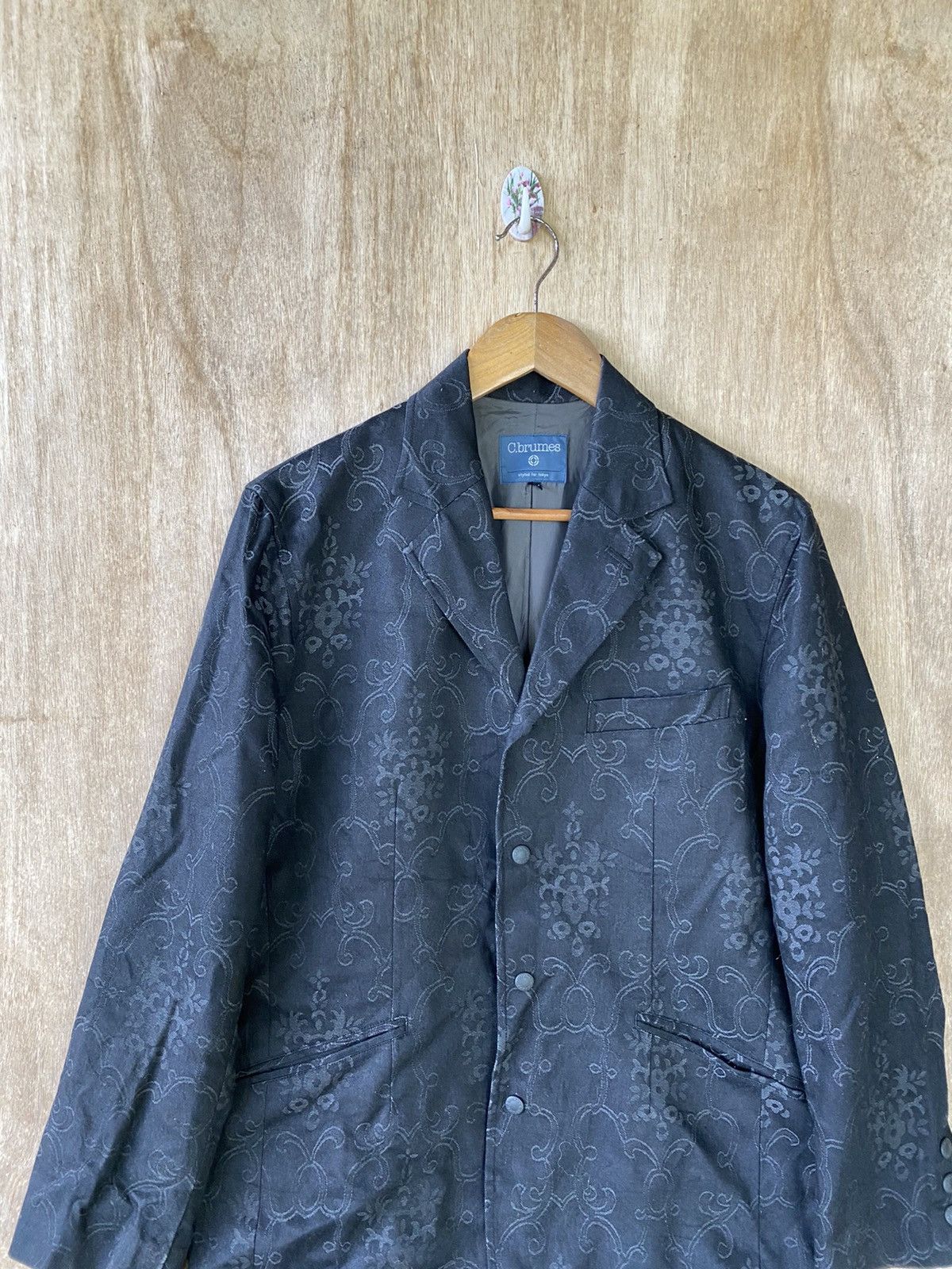 Designer × Japanese Brand Stylish C.brumes Blue Floral Pattern Tokyo-Inspired Fashion Size US M / EU 48-50 / 2 - 4 Thumbnail