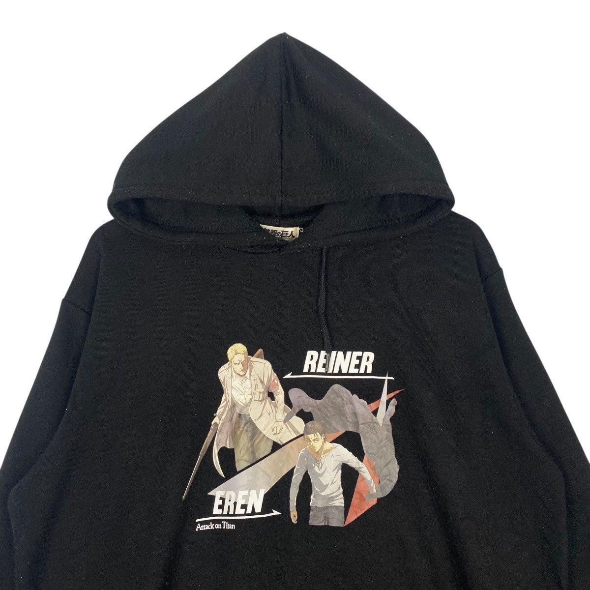 Other Vintage Attack On Titan Hoodie Sweater Black Size XL Size US XL / EU 56 / 4 - 4 Thumbnail