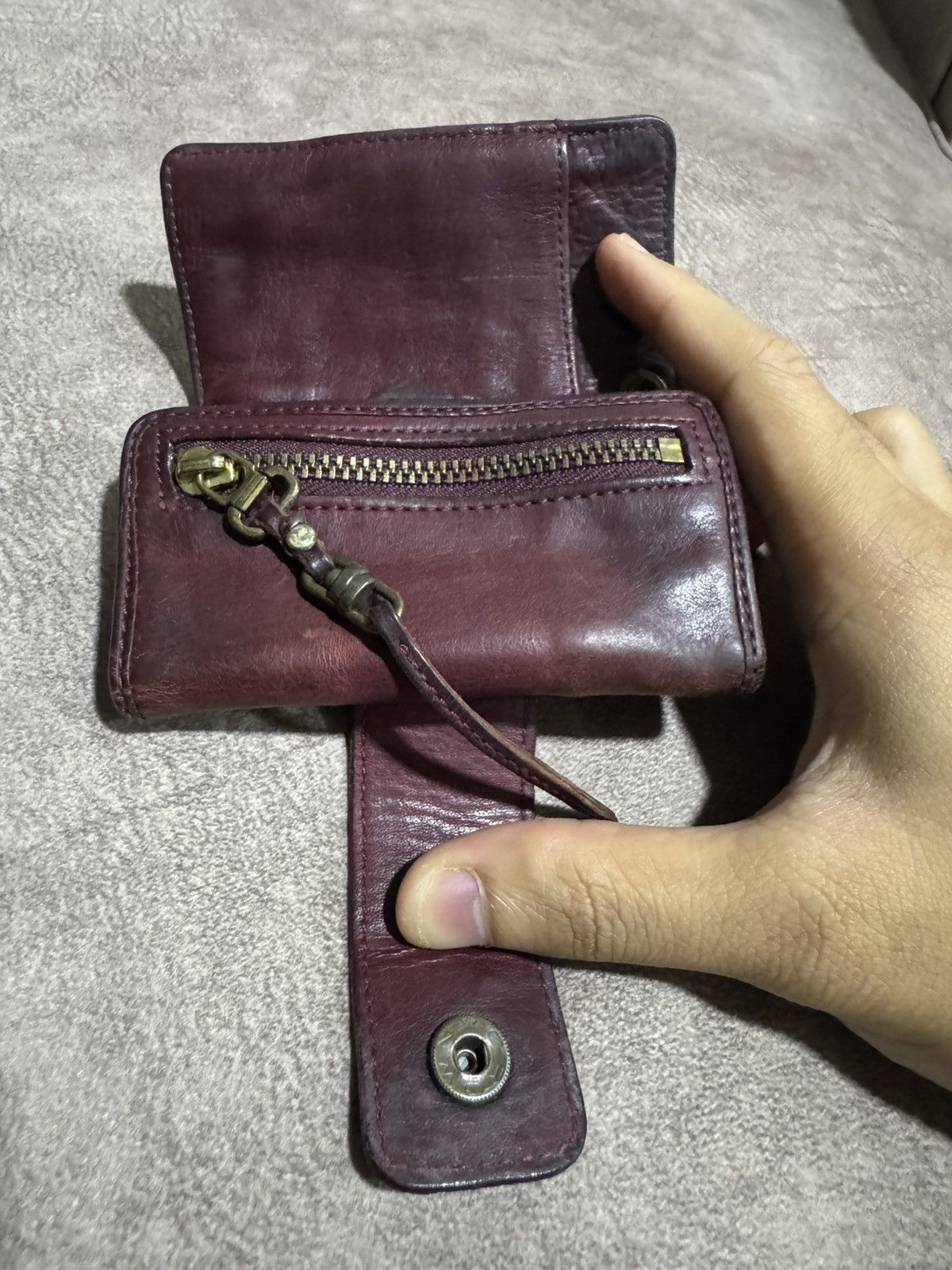 MasterPiece Leather 🇯🇵 MSPC 2 Way Wallet Key Holder Zipper Snap On Size ONE SIZE - 5 Thumbnail