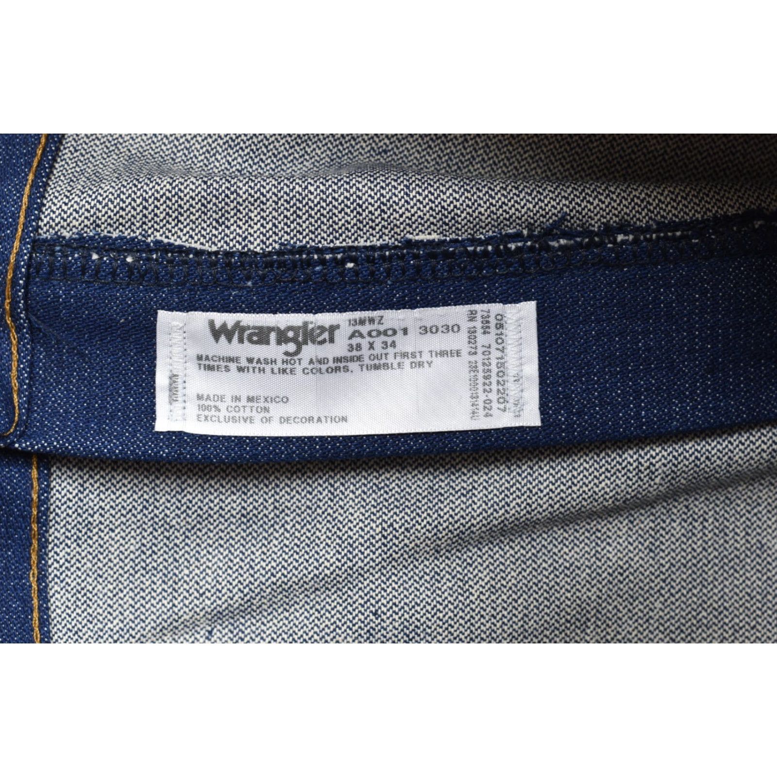 Wrangler Wrangler Jeans 38x34 Cowboy Cut 13MWZ Original Fit Men’s Denim 5-Pocket Logo Blue 100% Cotton Wrangler Cowboy Cut Size US 38 / EU 54 - 8 Thumbnail