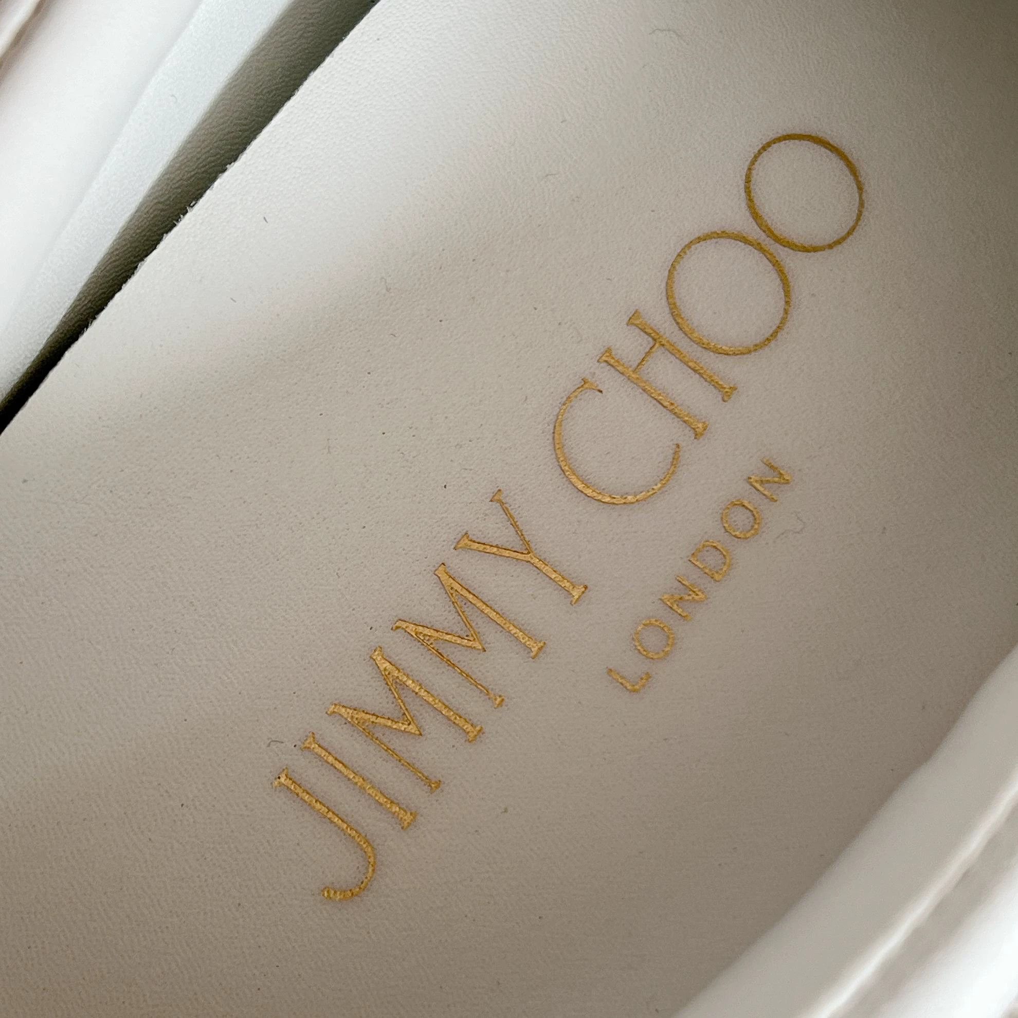 Jimmy Choo Jimmy Choo white sneakers size 35.5 Size US 5 / IT 35 - 7 Thumbnail