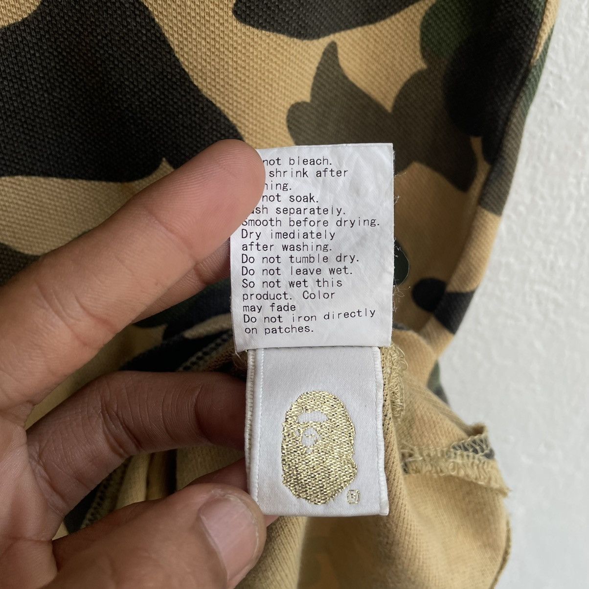 Bape Vintage 00's A Bathing Ape Camouflage Polo Shirts Size US S / EU 44-46 / 1 - 12 Thumbnail