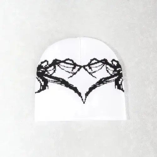 Other Y2k White Knitting Print Heath Hat 2024 Size ONE SIZE - 3 Thumbnail