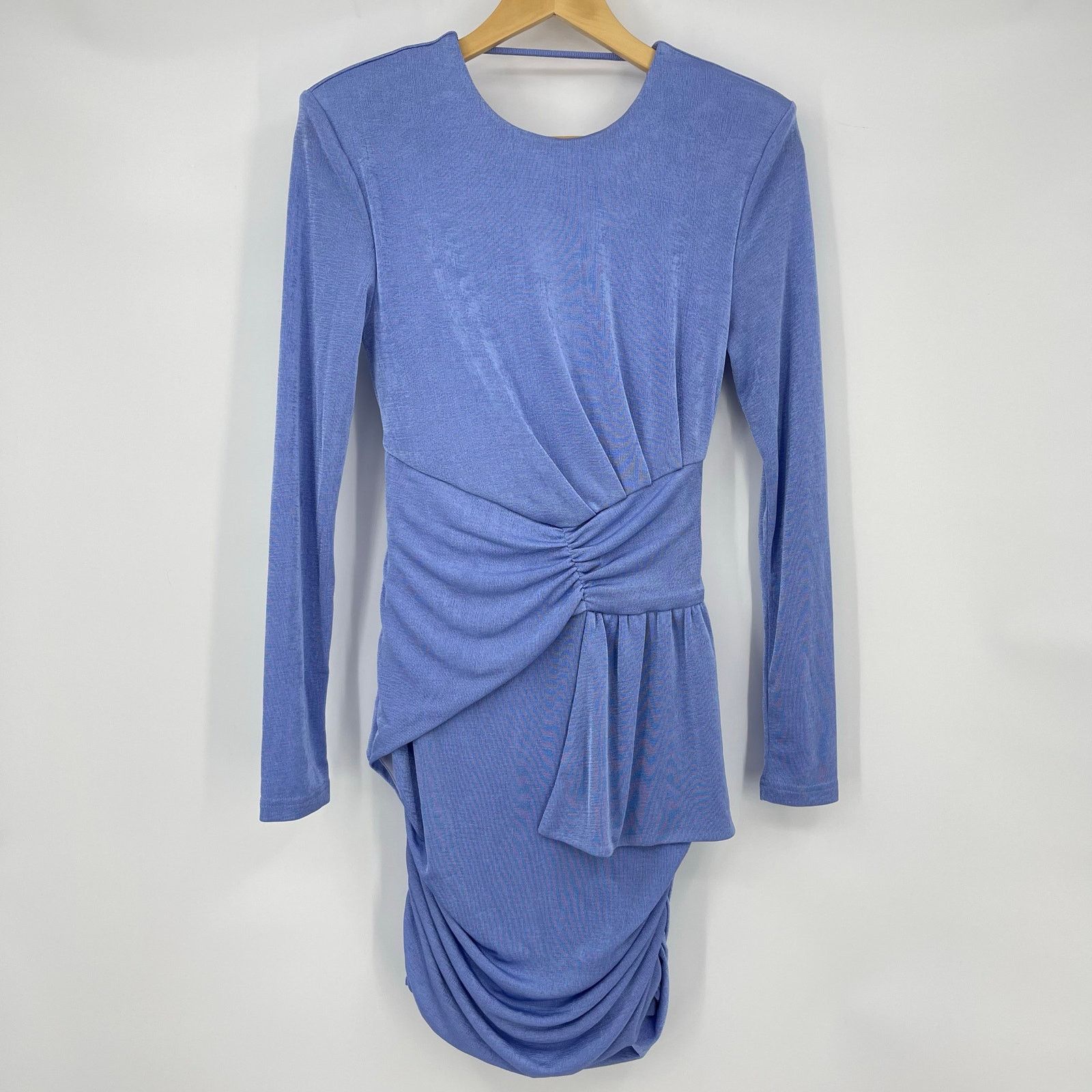 Other MISHA | Evetta Dress in Heather Blue Open Back Mini US 6 / M Size M / US 6-8 / IT 42-44 - 3 Thumbnail