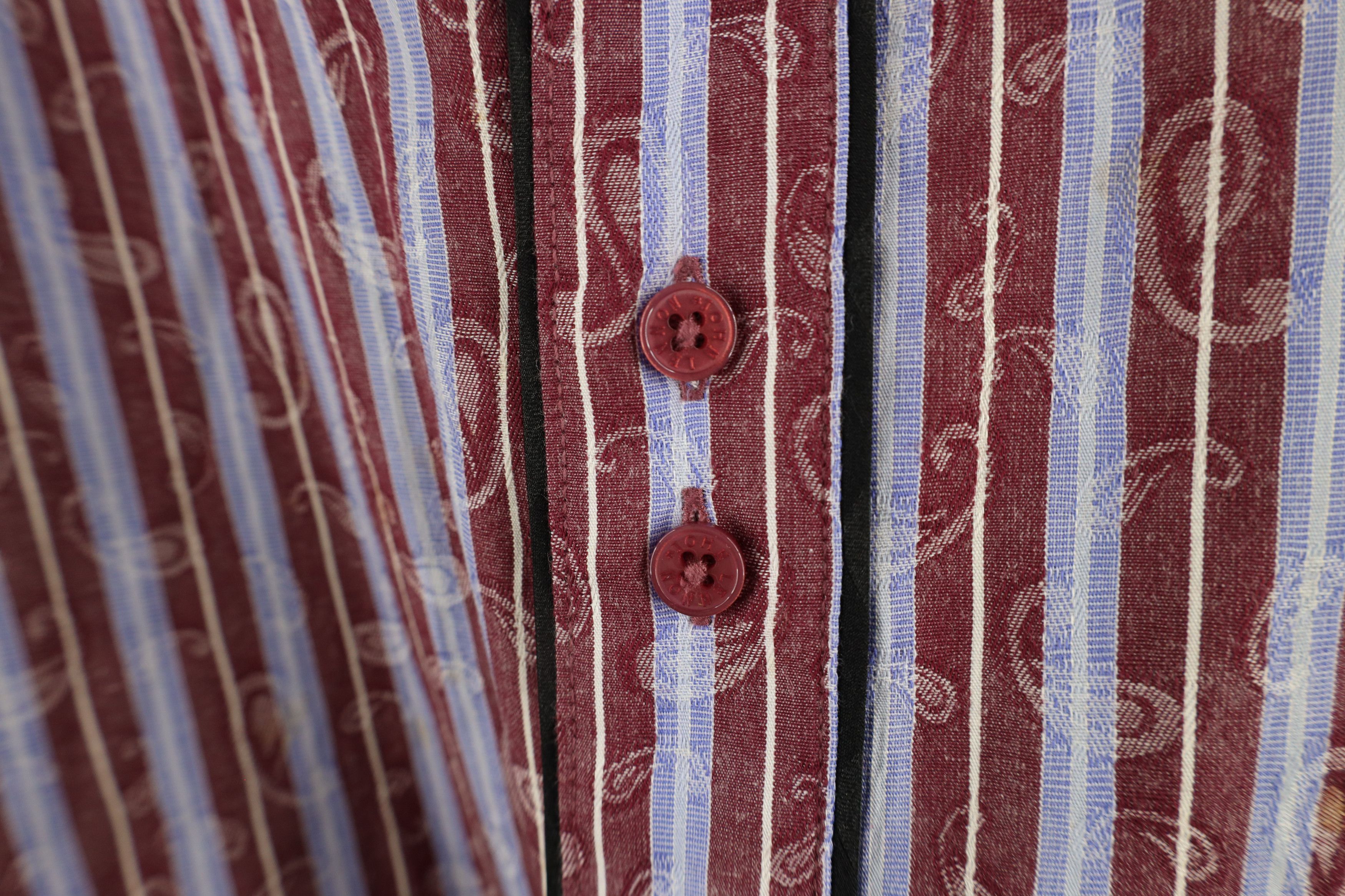 Vintage Vintage John Lennon Striped Paisley Collared Button Shirt Size US M / EU 48-50 / 2 - 5 Thumbnail