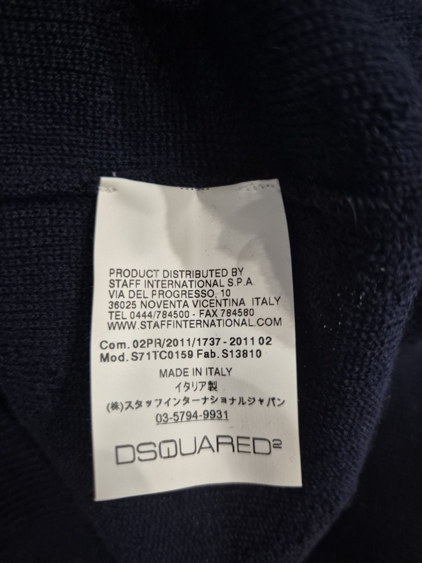 Dsquared2 Dsquared2 Sleeveless merino wool top navy Size XS / US 0-2 / IT 36-38 - 5 Thumbnail