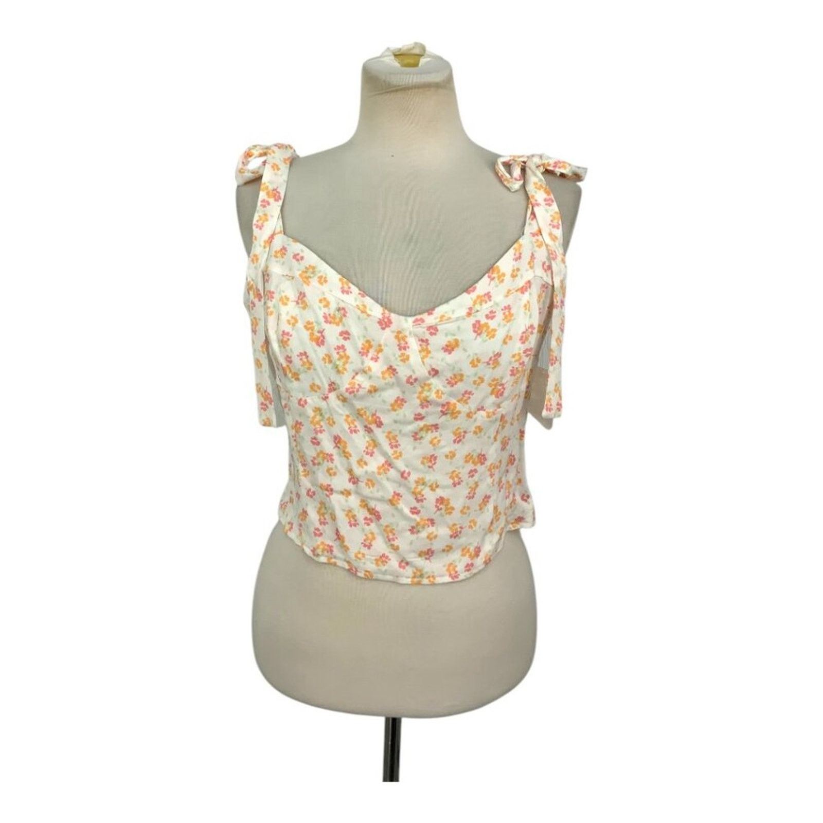 BP. Bp Floral Tie Strap Corset Top Size XL NWOT $29 MSRP Size XL / US 12-14 / IT 48-50 - 2 Thumbnail