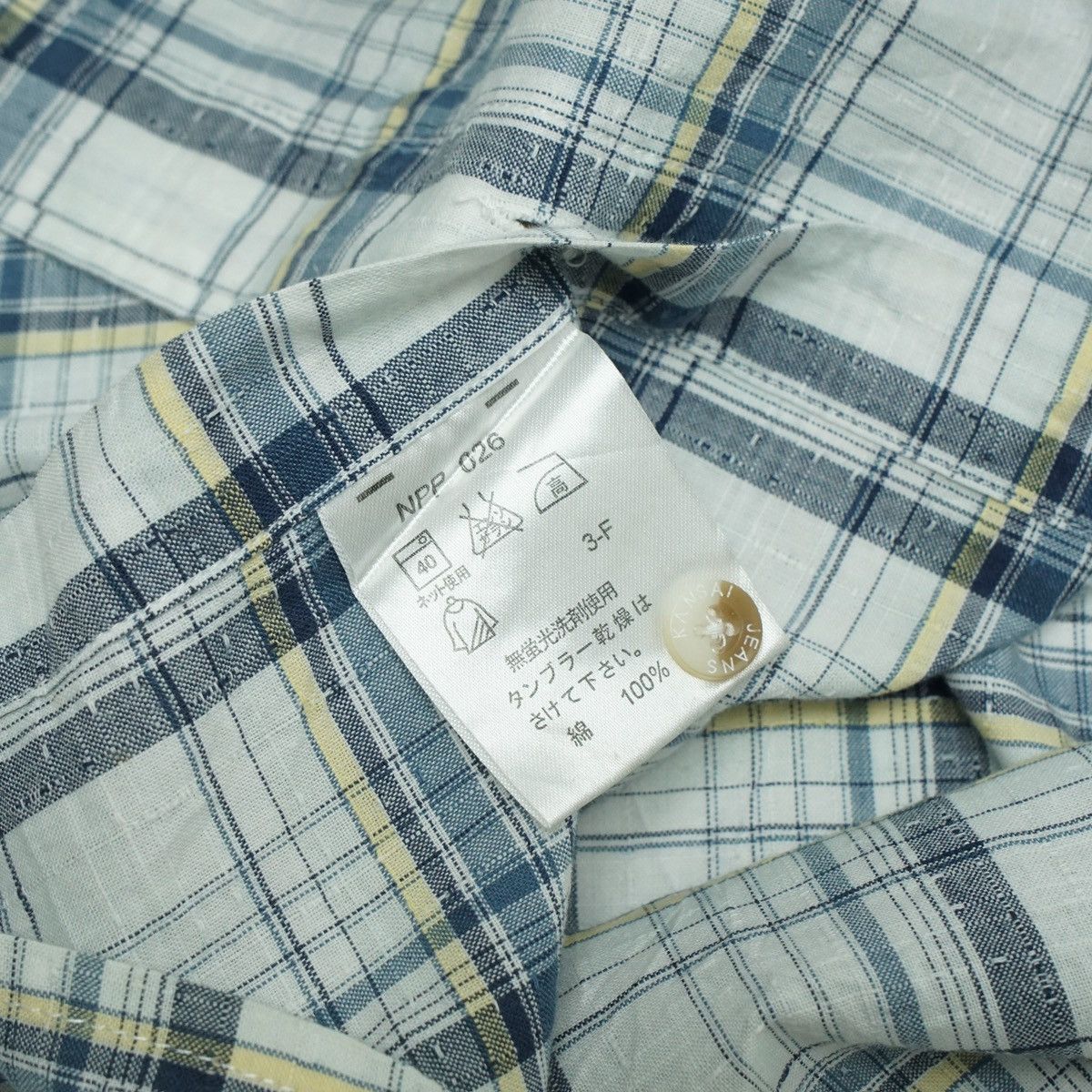 Kansai Yamamoto *NoTariff Kansai Yamamoto Plaid Pocket Shirt Size US M / EU 48-50 / 2 - 7 Thumbnail