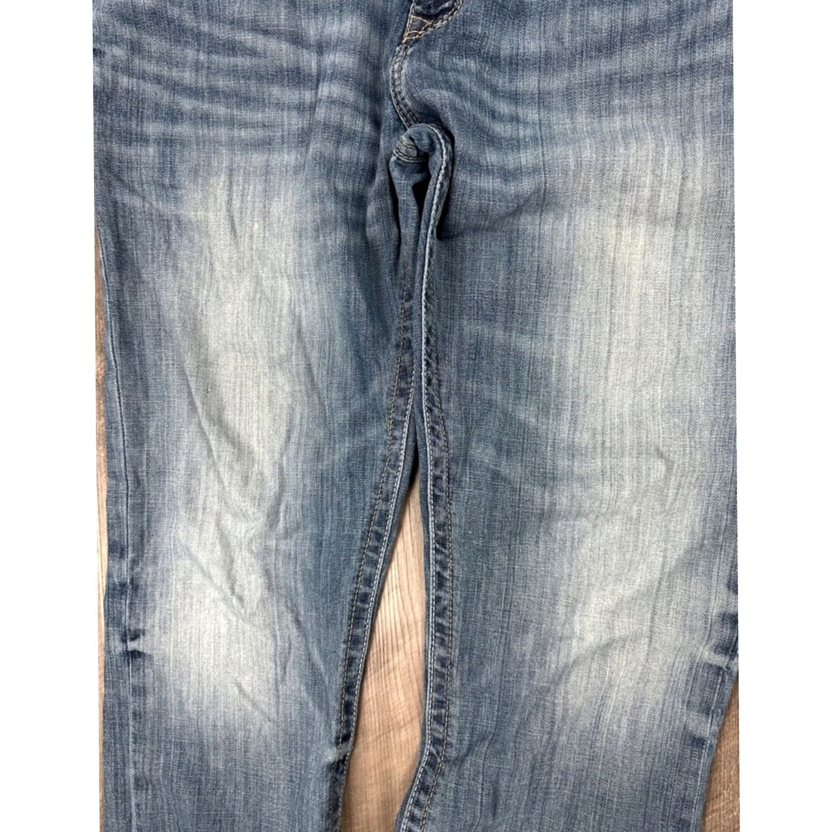 Vintage Cinch Ian Boot Cut Jeans - 35x34, Blue, Men, Regular, Bootcut, 99% Cotton 1% Spandex Size US 35 - 5 Thumbnail
