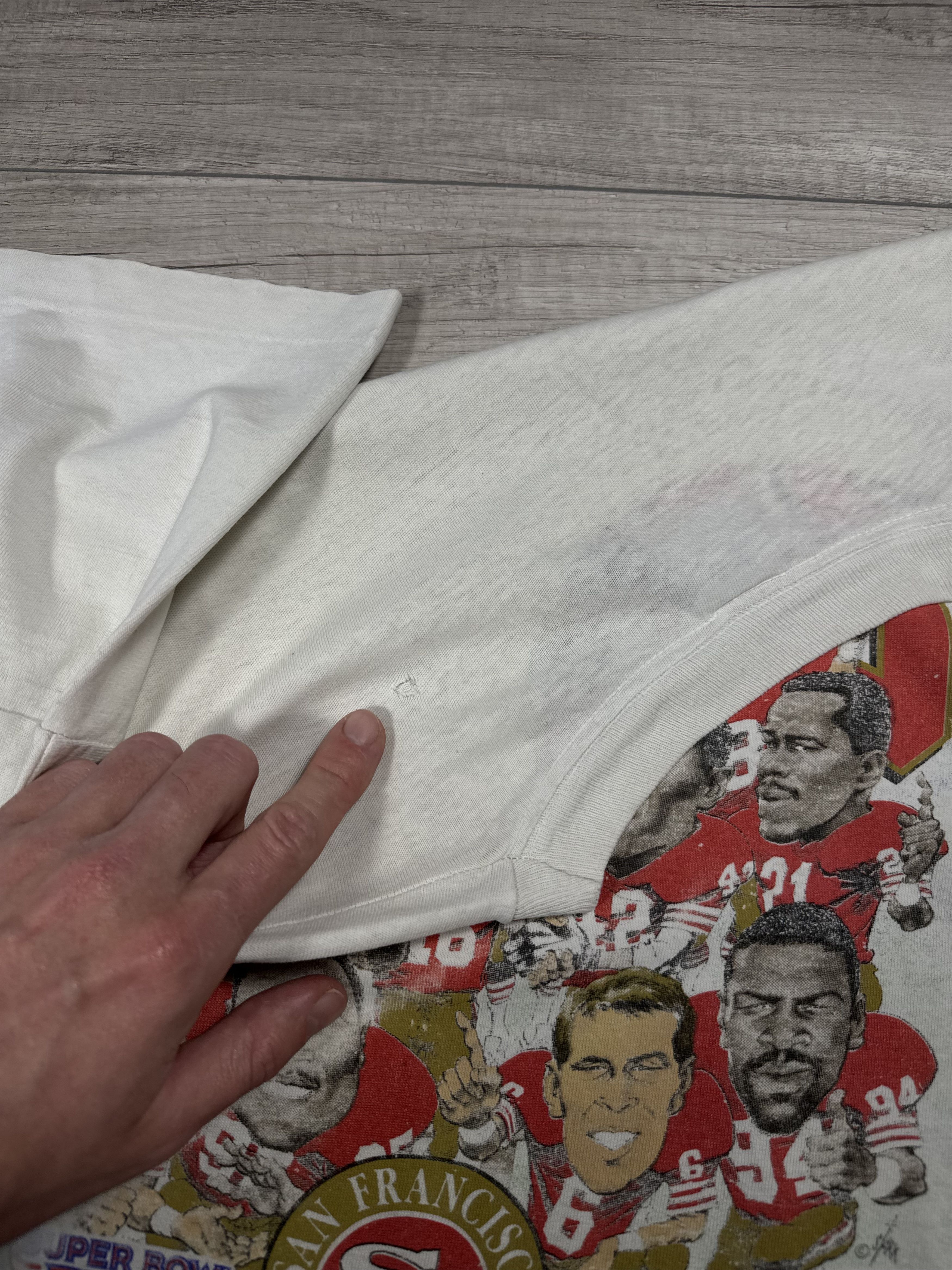 NFL Vtg 1990 San Francisco 49ers Super Bowl Champs Tee Size US XL / EU 56 / 4 - 11 Thumbnail