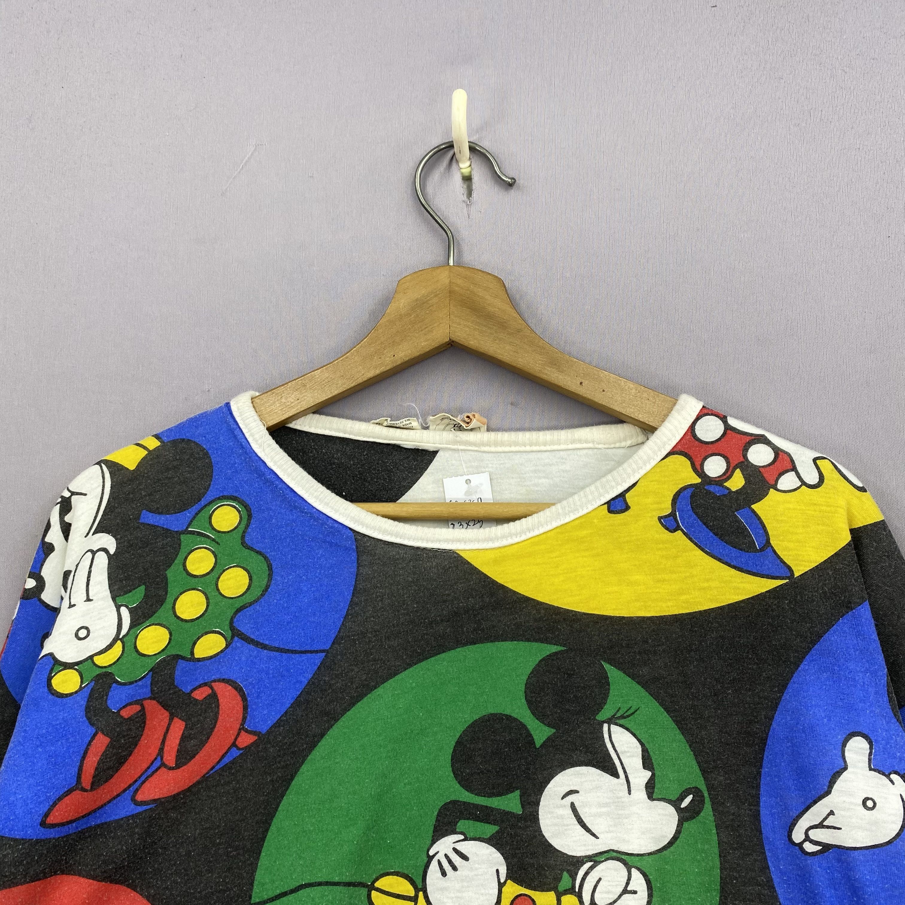 Disney Vintage 90s Mickey Mouse Reversible Sweater Sweatshirt Size US L / EU 52-54 / 3 - 5 Thumbnail