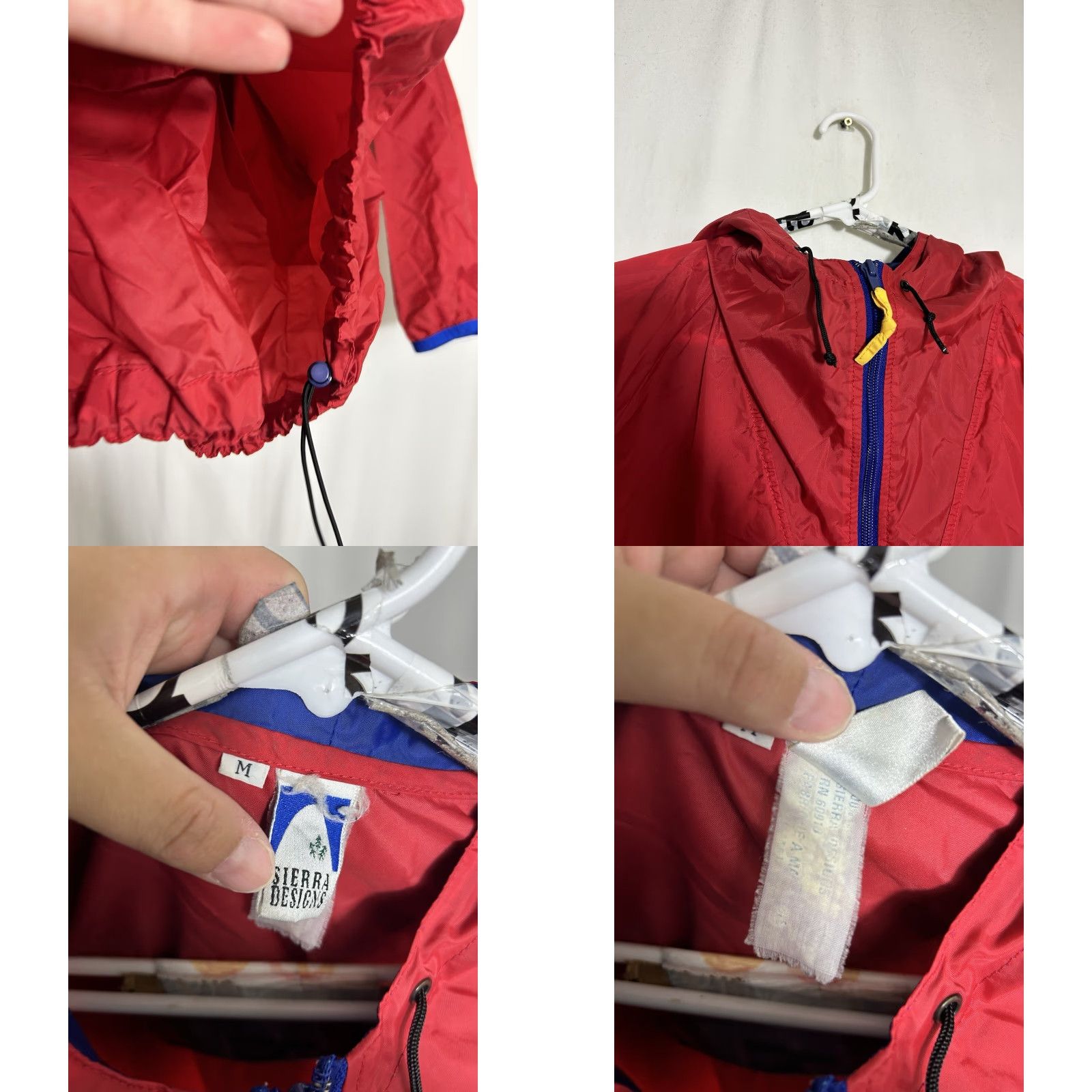 Sierra Designs VINTAGE Sierra Designs Mens Jacket Windbreaker 1/4 Zip Nylon Red Blue M Size US M / EU 48-50 / 2 - 8 Thumbnail
