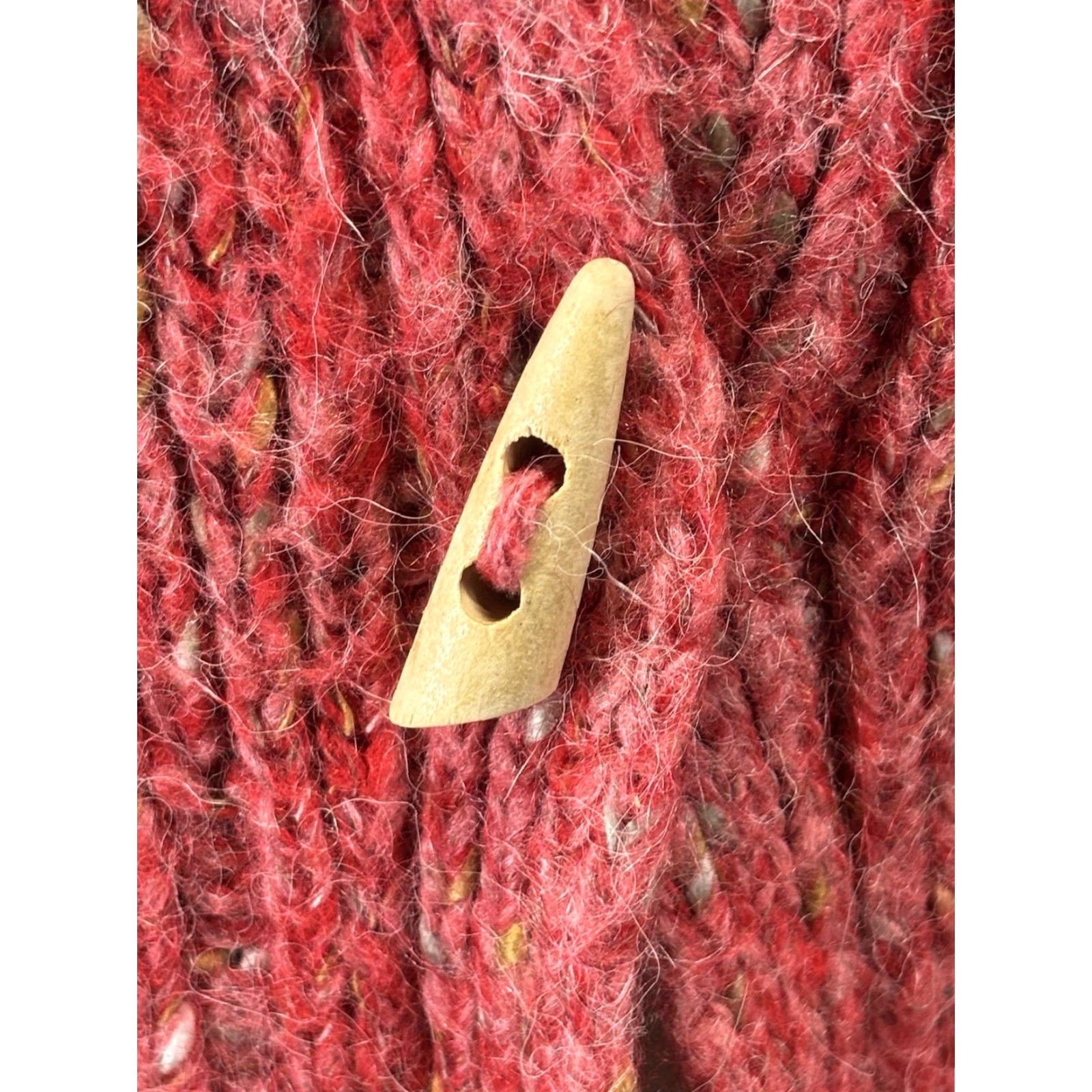 Zara VINTAGE Zara Knit Sweater Vest Hooded Women's Medium Red/Orange Cropped Alpaca Toggle Buttons Casual Knit Vest Women M Size M / US 6-8 / IT 42-44 - 6 Thumbnail