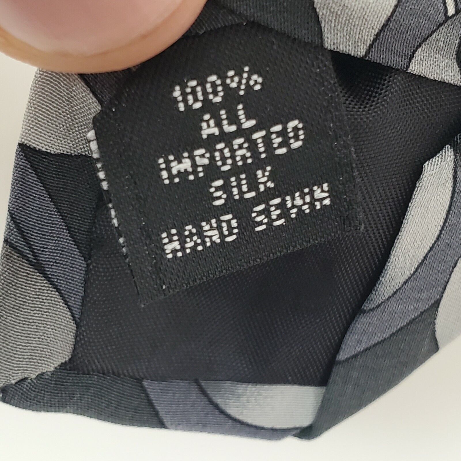Croft & Barrow Croft Barrow Geometric Silver Silk Tie Classic Size ONE SIZE - 4 Thumbnail