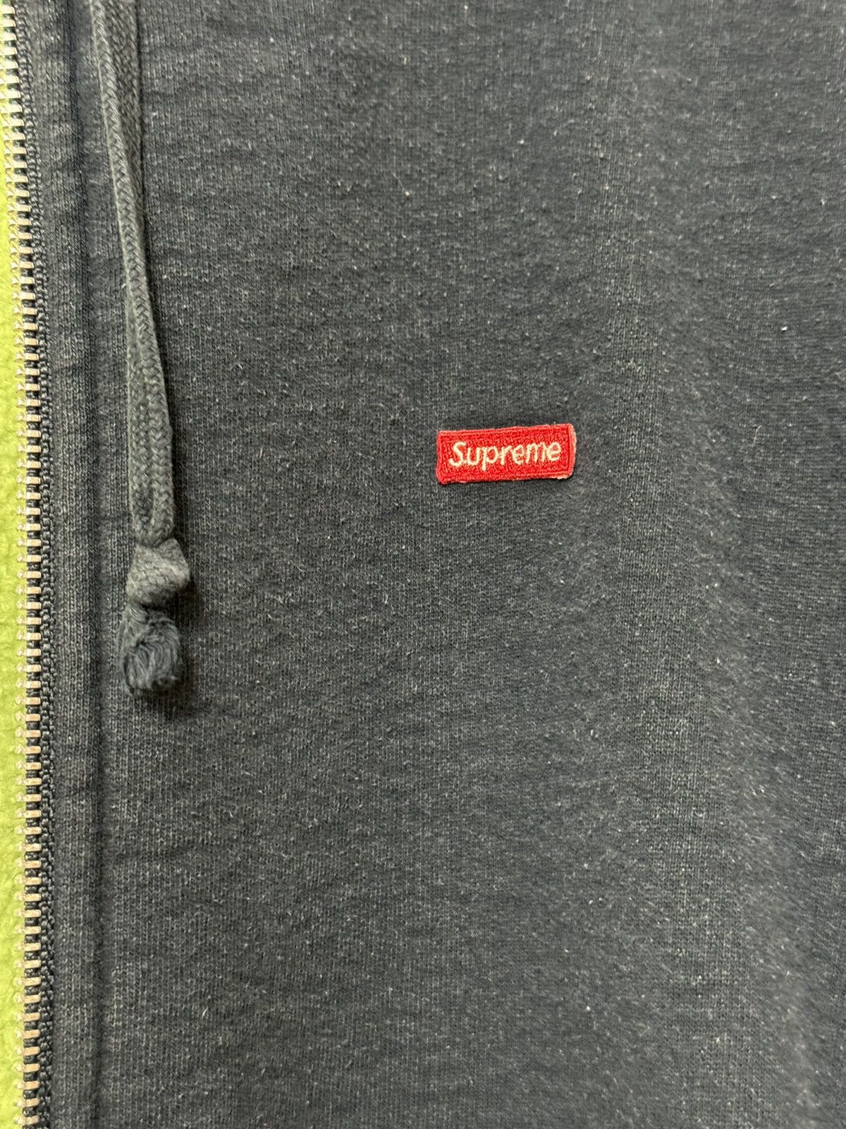 Supreme 🔥 SS18 Supreme Contrast Small Box Zip Jacket Navy SZ Large Size US L / EU 52-54 / 3 - 3 Thumbnail
