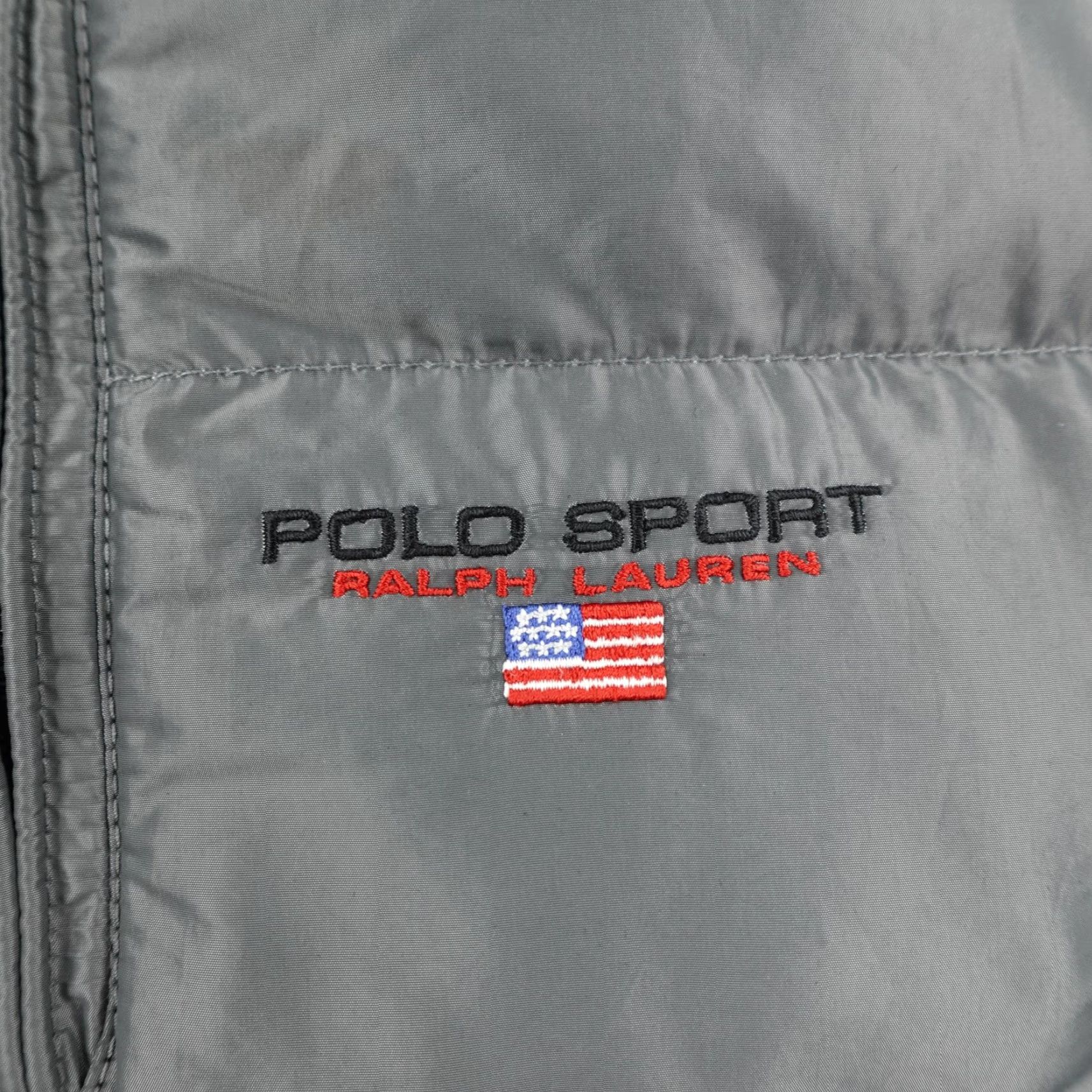 Polo Ralph Lauren Vintage Polo Ralph Lauren Jacket Mens Large Gray Polo Sport Down Feather Puffer Coat Zip Size US L / EU 52-54 / 3 - 3 Thumbnail