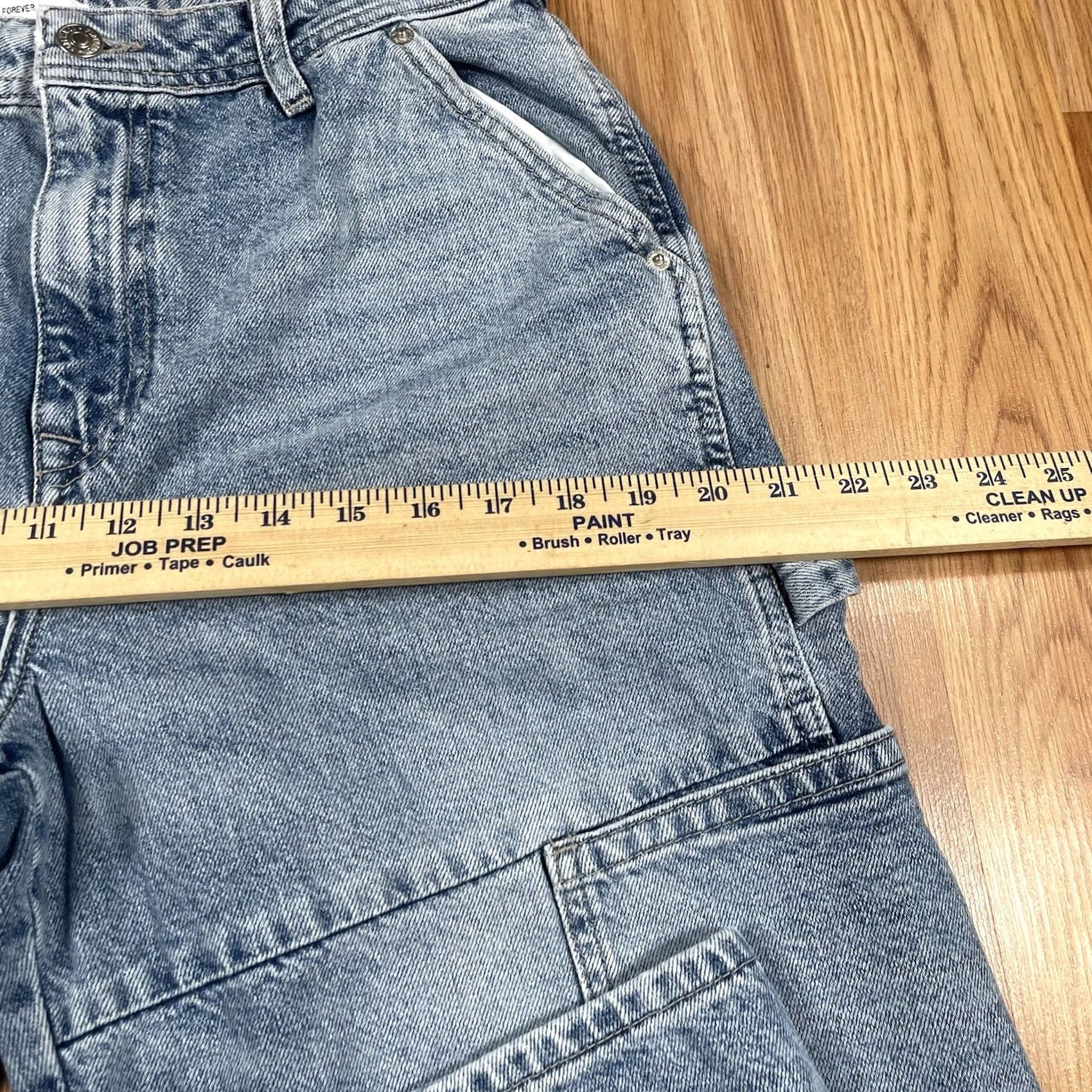 Forever 21 Forever 21 Jeans Mens 29Wx30L Carpenter Straight Leg Blue Denim 100% Cotton Jeans Mens Regular Blue 30 Inseam Classics Boys Womens Mens Size US 29 - 6 Thumbnail