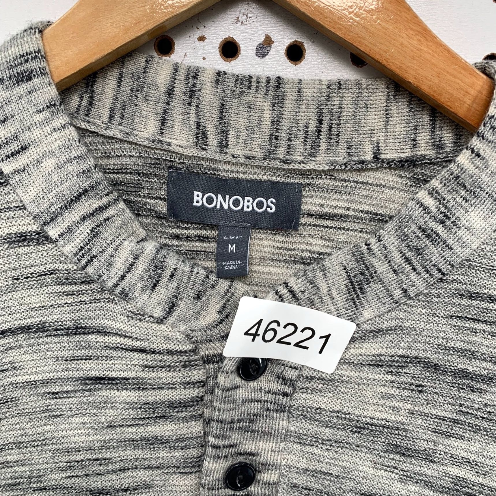 Bonobos Bonobos Wool Henley Sweater Mens M Heathered Gray 100% Extra Fine Merino - Bonobos Wool Henley Sweater Mens M Heathered Gray 100% Extra Fine Merino Size US M / EU 48-50 / 2 - 4 Thumbnail
