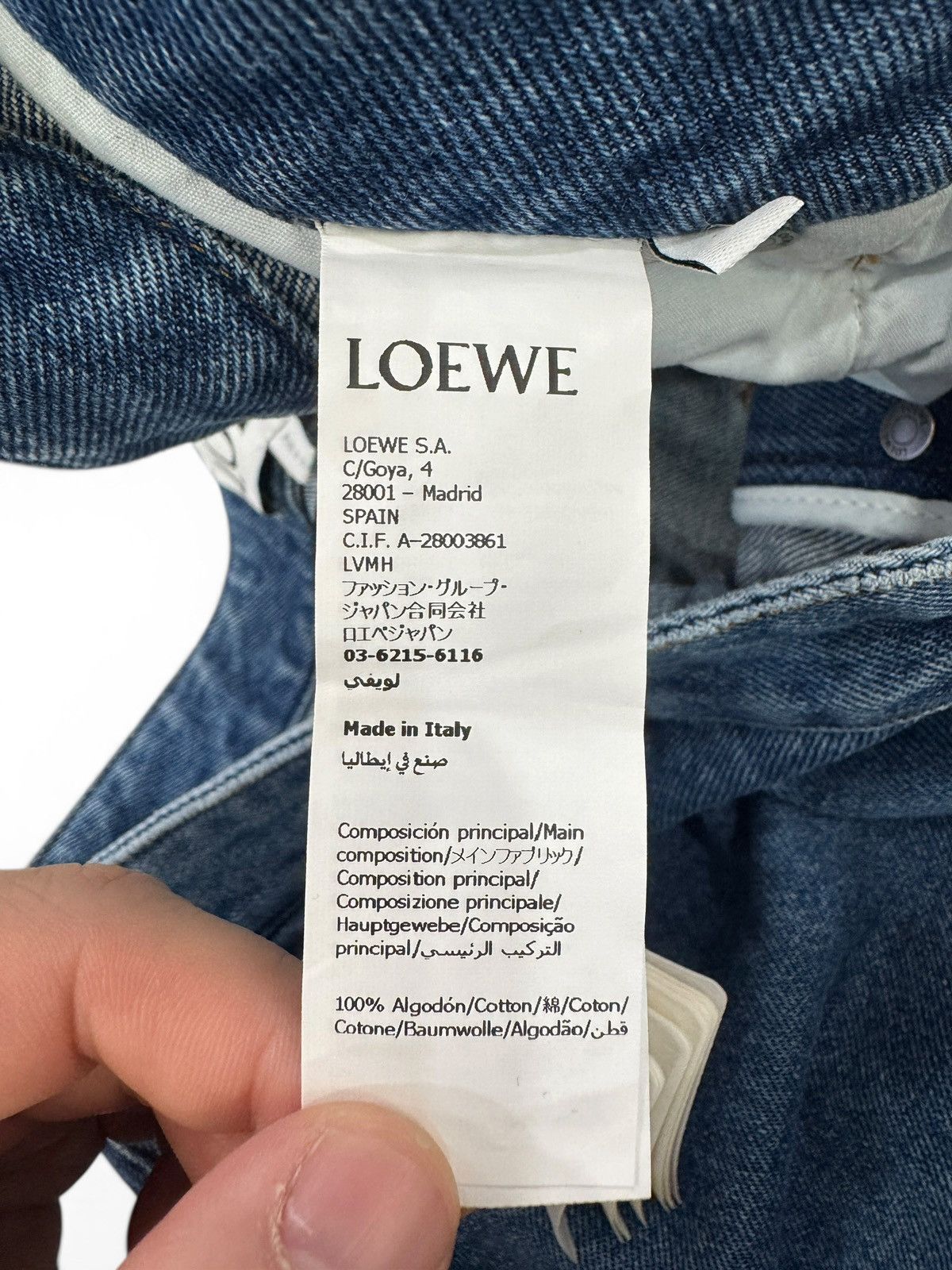 Loewe Loewe Blue Anagram Denim Jeans Size US 38 / EU 54 - 9 Thumbnail