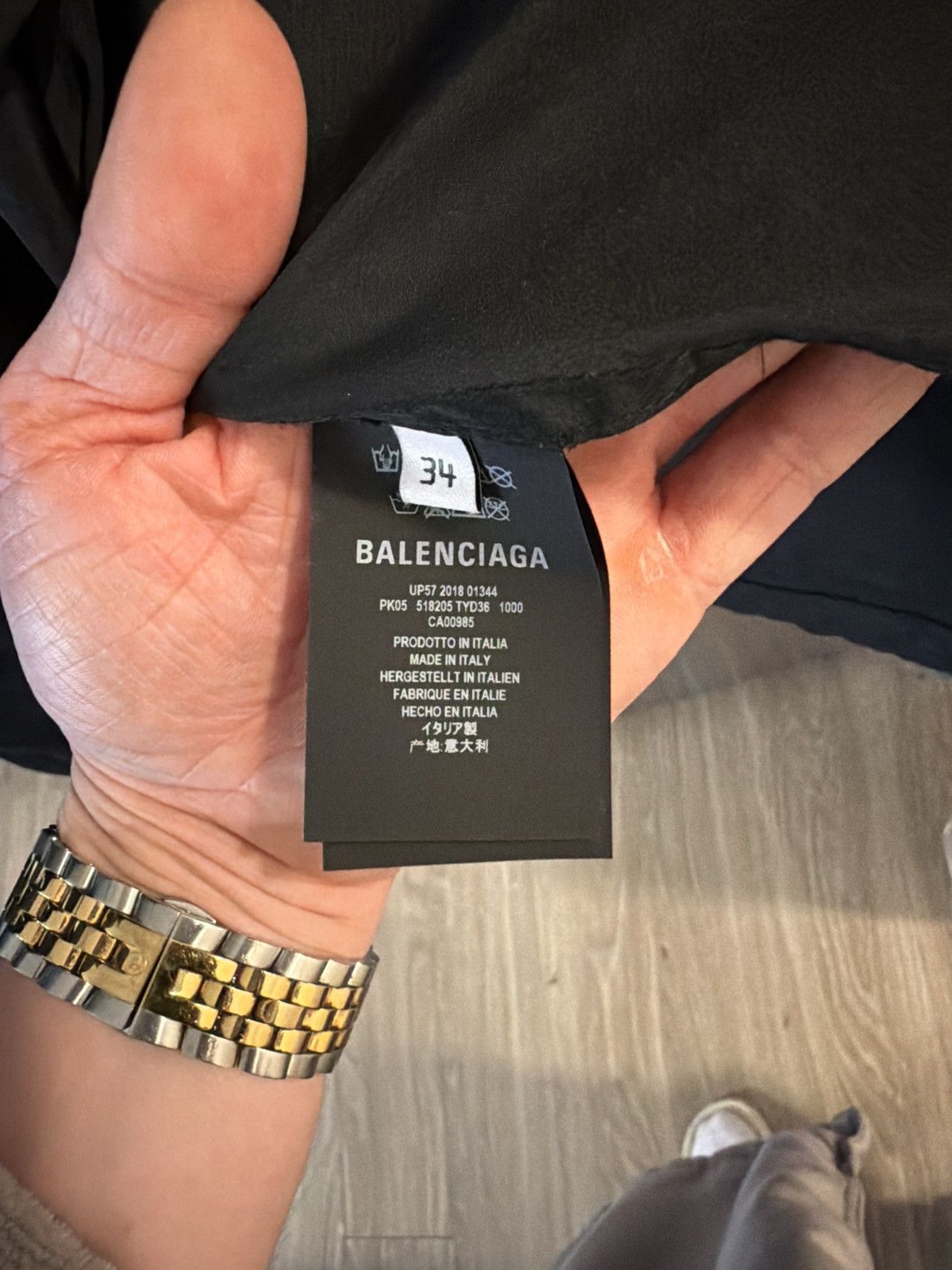 Balenciaga Balenciaga Black Rain Coat Size 34 Size US L / EU 52-54 / 3 - 3 Thumbnail