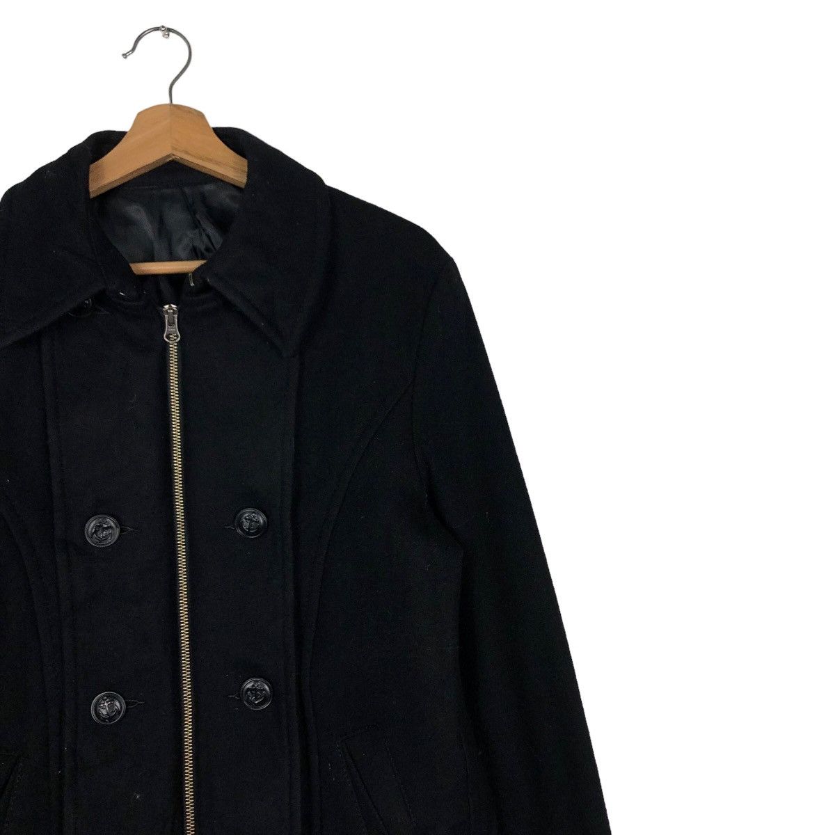 Hysteric Glamour 🔥Vintage Biker Jacket Double Collar Wool PPFM Japan Made Size US L / EU 52-54 / 3 - 6 Thumbnail