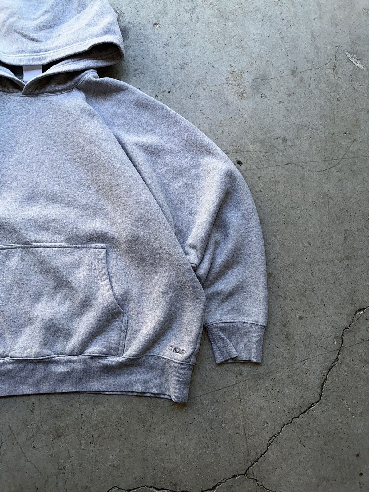 Balenciaga × Gap × Yeezy Vintage Y2K Grey blank relaxed fit TNA hoodie Size M / US 6-8 / IT 42-44 - 3 Thumbnail