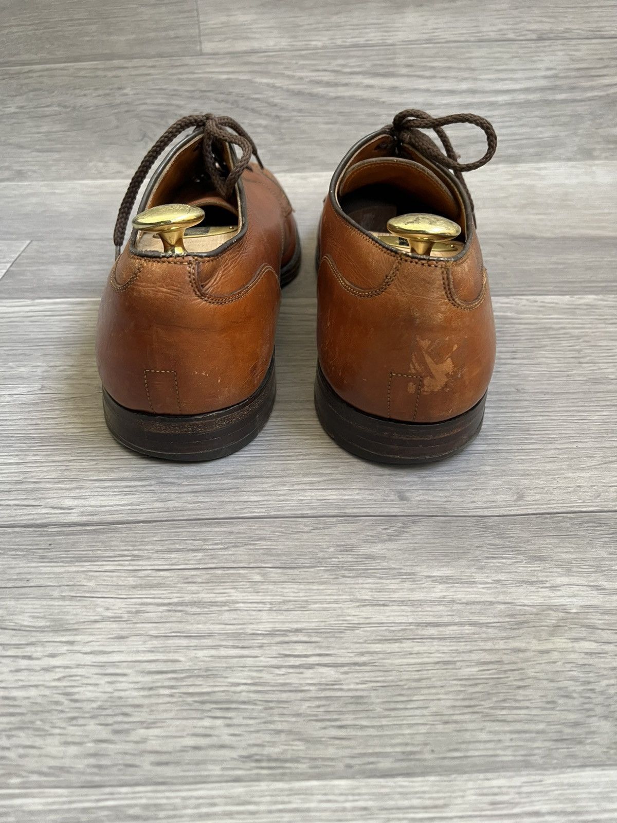 Alden Alden norvegian front blucher brown lace-up shoes us 12B/D Size US 12 / EU 45 - 6 Thumbnail