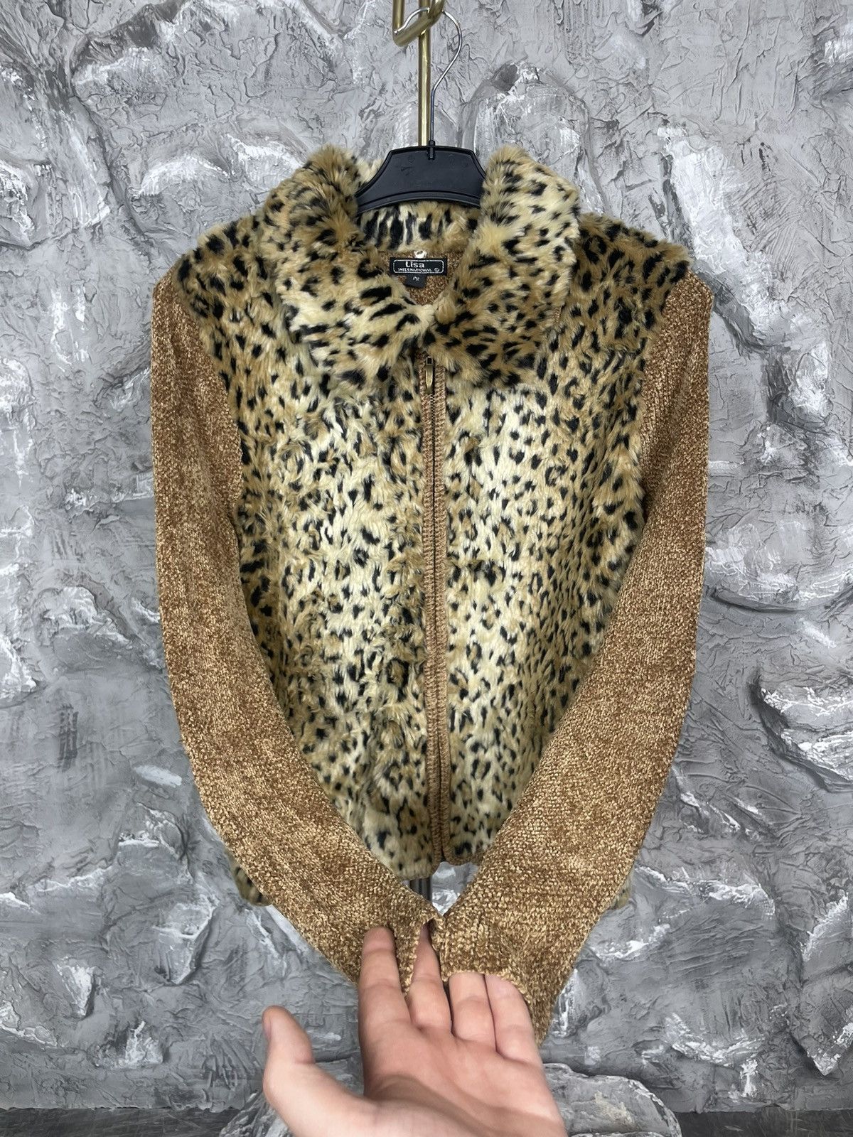 20471120 × Beauty Beast × Japanese Brand Vintage 2000s Leopard Fur Zip Jacket Y2K Hysteric Style Size US S / EU 44-46 / 1 - 4 Thumbnail