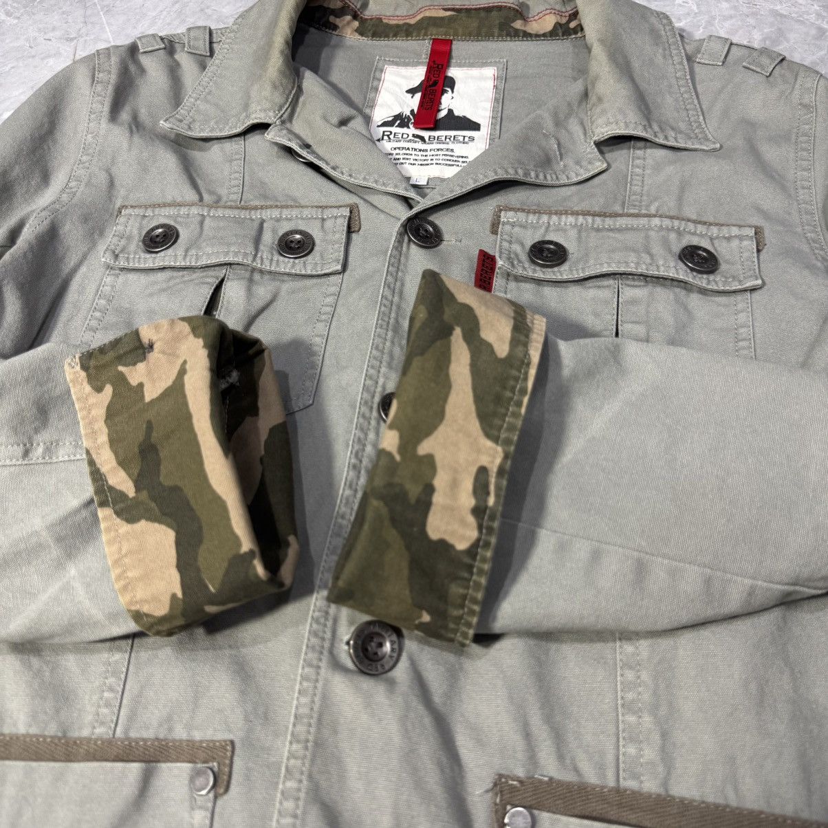 Other Vintage 00s Red Berets Military Jacket L Size US L / EU 52-54 / 3 - 4 Thumbnail
