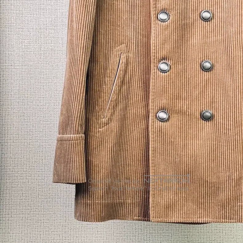 Other Brunello Cucinelli Cashmere Corduroy Double-breasted Coat Size US L / EU 52-54 / 3 - 2 Thumbnail