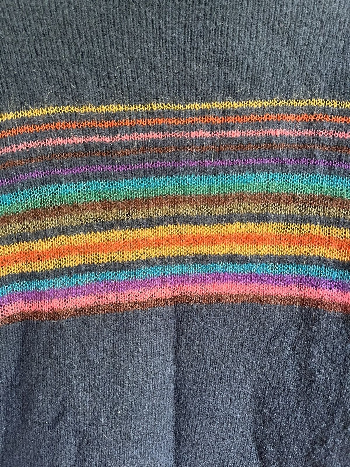 Designer × Marc Jacobs Marc by Marc Jacobs Striped Mohair rainbow Sweater Size US S / EU 44-46 / 1 - 6 Thumbnail