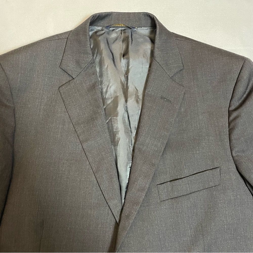 Brooks Brothers Brooks Brothers Wool Dark Grey Suit Jacket Size 42R Size 42R - 3 Thumbnail