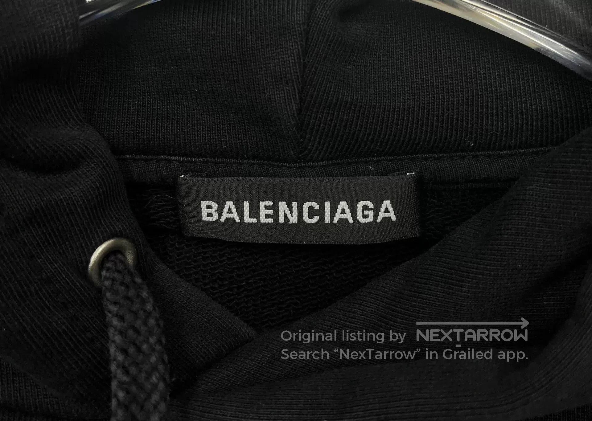 Balenciaga Black Balenciaga Logo Hoodie for Sale. Size US S / EU 44-46 / 1 - 3 Thumbnail