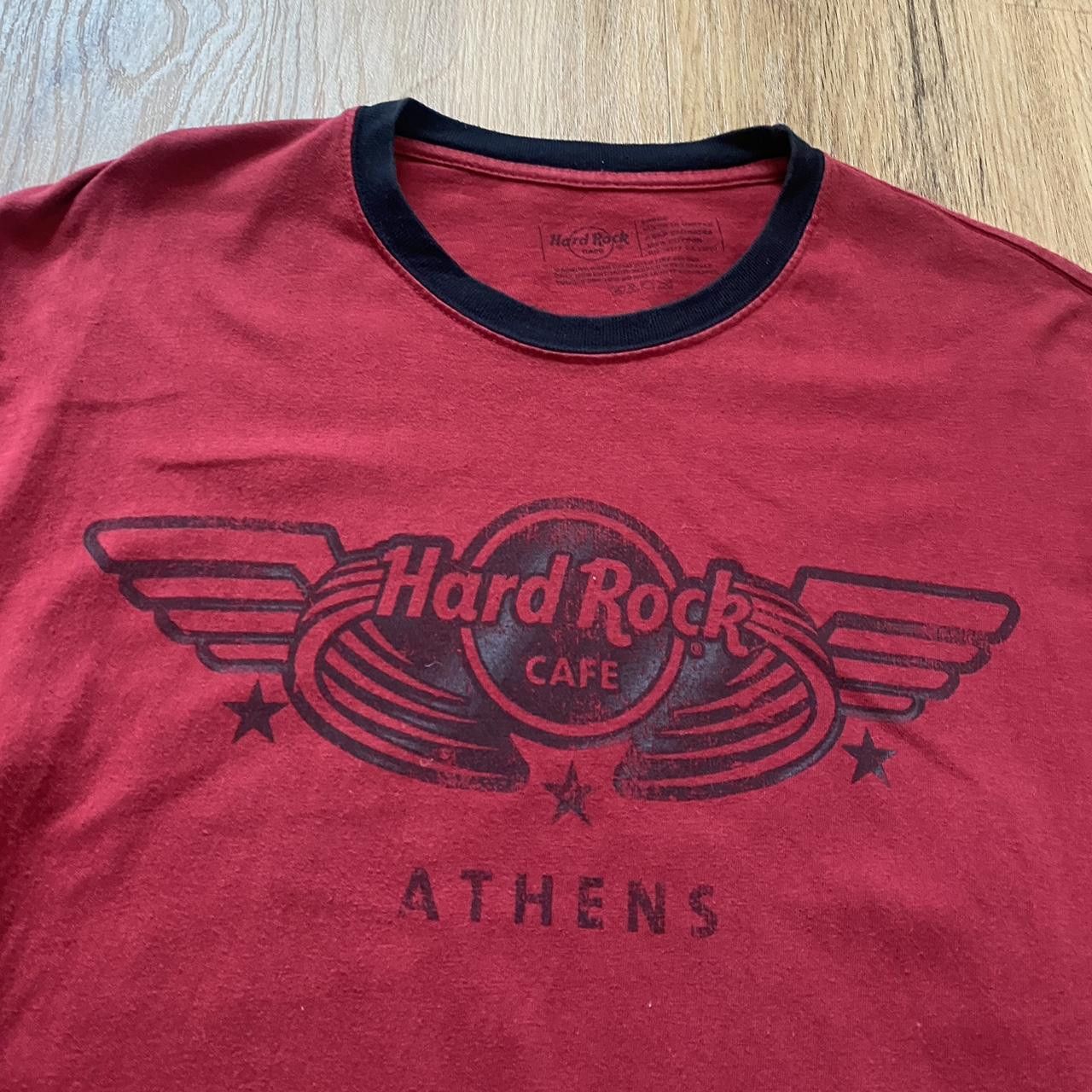 Hard Rock Cafe Hard Rock Cafe Athens red and black t-shirt Size US L / EU 52-54 / 3 - 3 Thumbnail