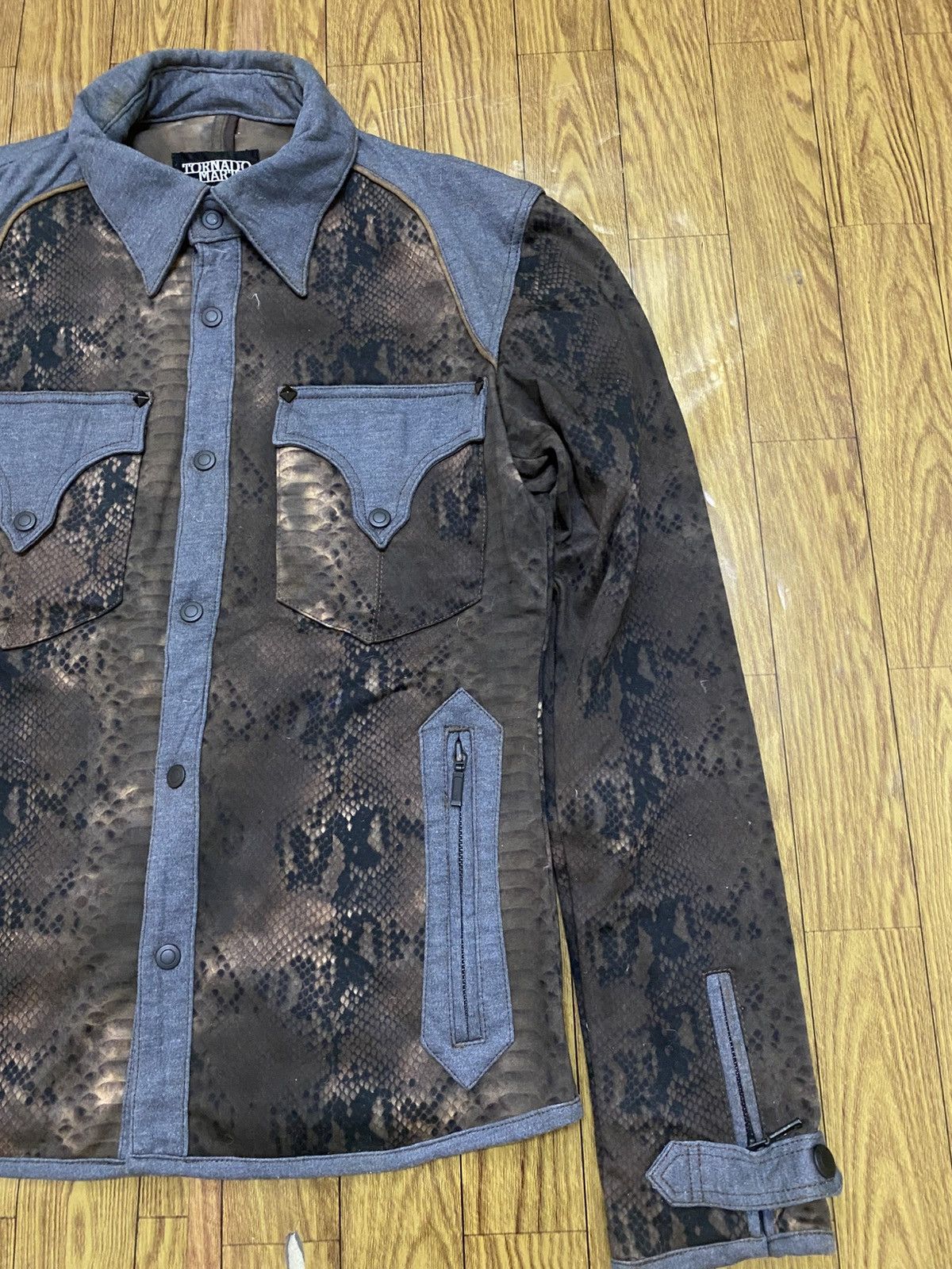Tornado Mart Tornado Mart Snake Skin Design Jacket Size US M / EU 48-50 / 2 - 3 Thumbnail