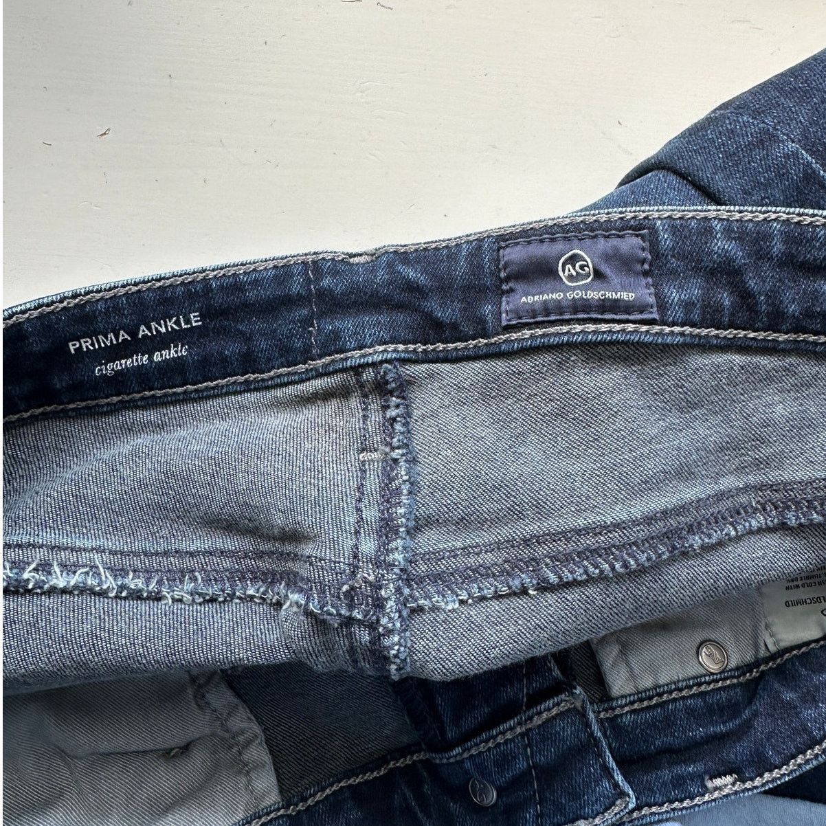 AG Adriano Goldschmied AG Prima Ankle Cigarette Dark Wash Women’s US 29 Jeans Size 29" - 7 Thumbnail