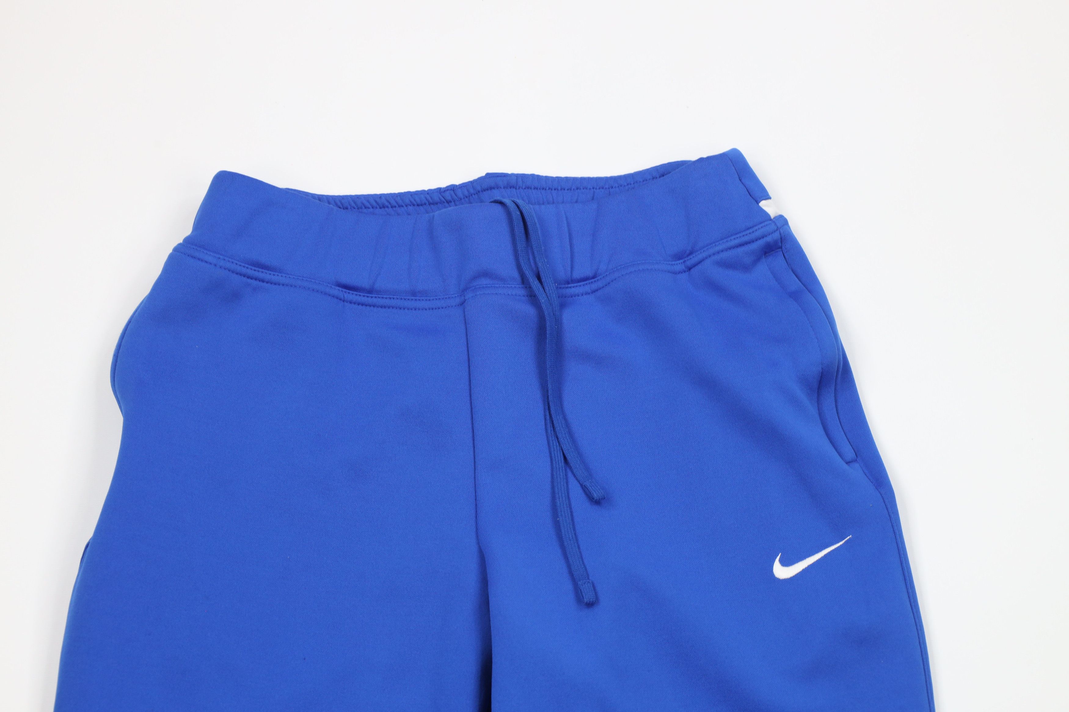 Nike × Vintage Vintage Nike Mini Swoosh Wide Leg Sweatpants Royal Blue Size US 34 / EU 50 - 2 Thumbnail