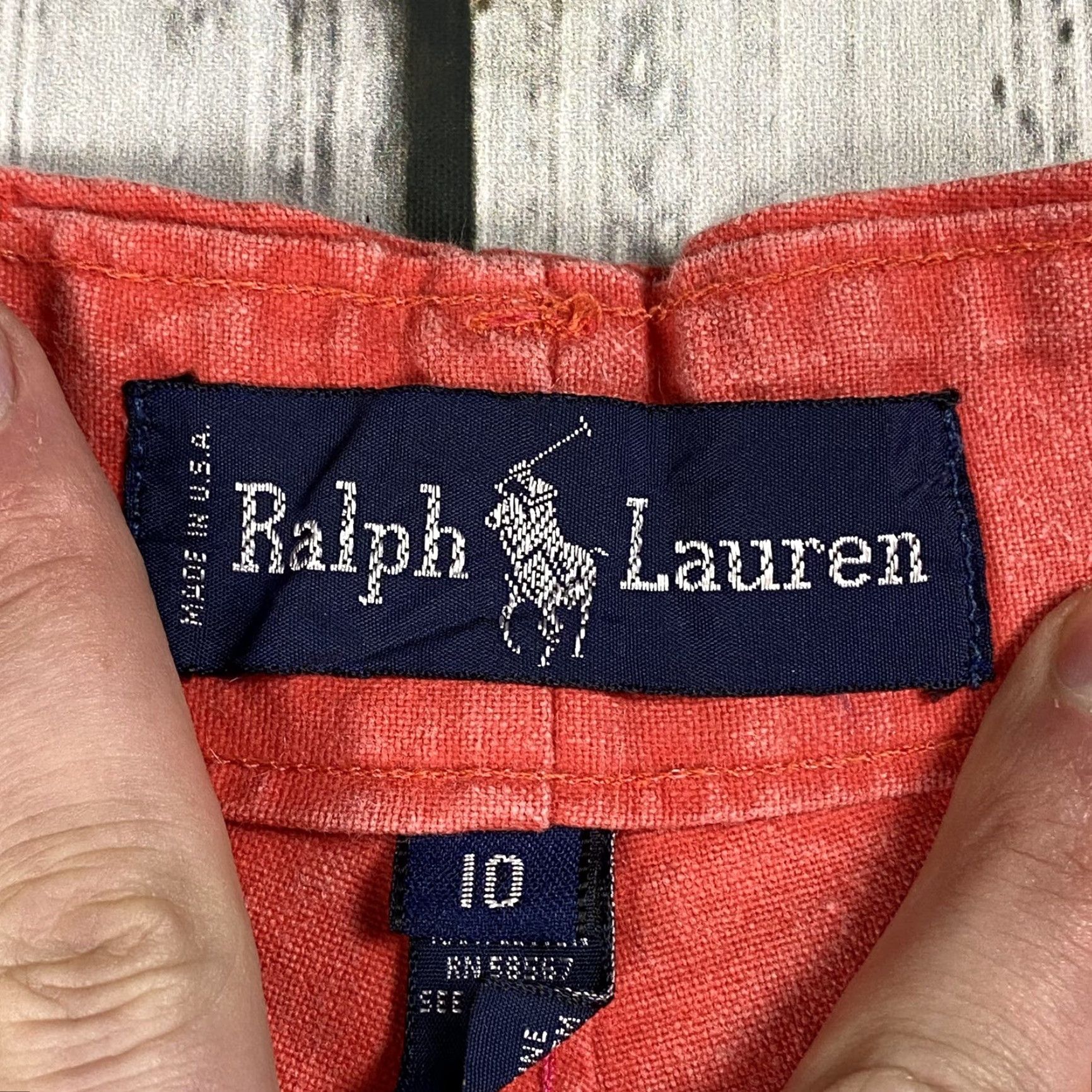 Ralph Lauren VINTAGE RALPH LAUREN WIDE LEG JEANS Womens 10 Vibrant Red Denim 80s Made in USA Size 32" / US 10 / IT 46 - 7 Thumbnail