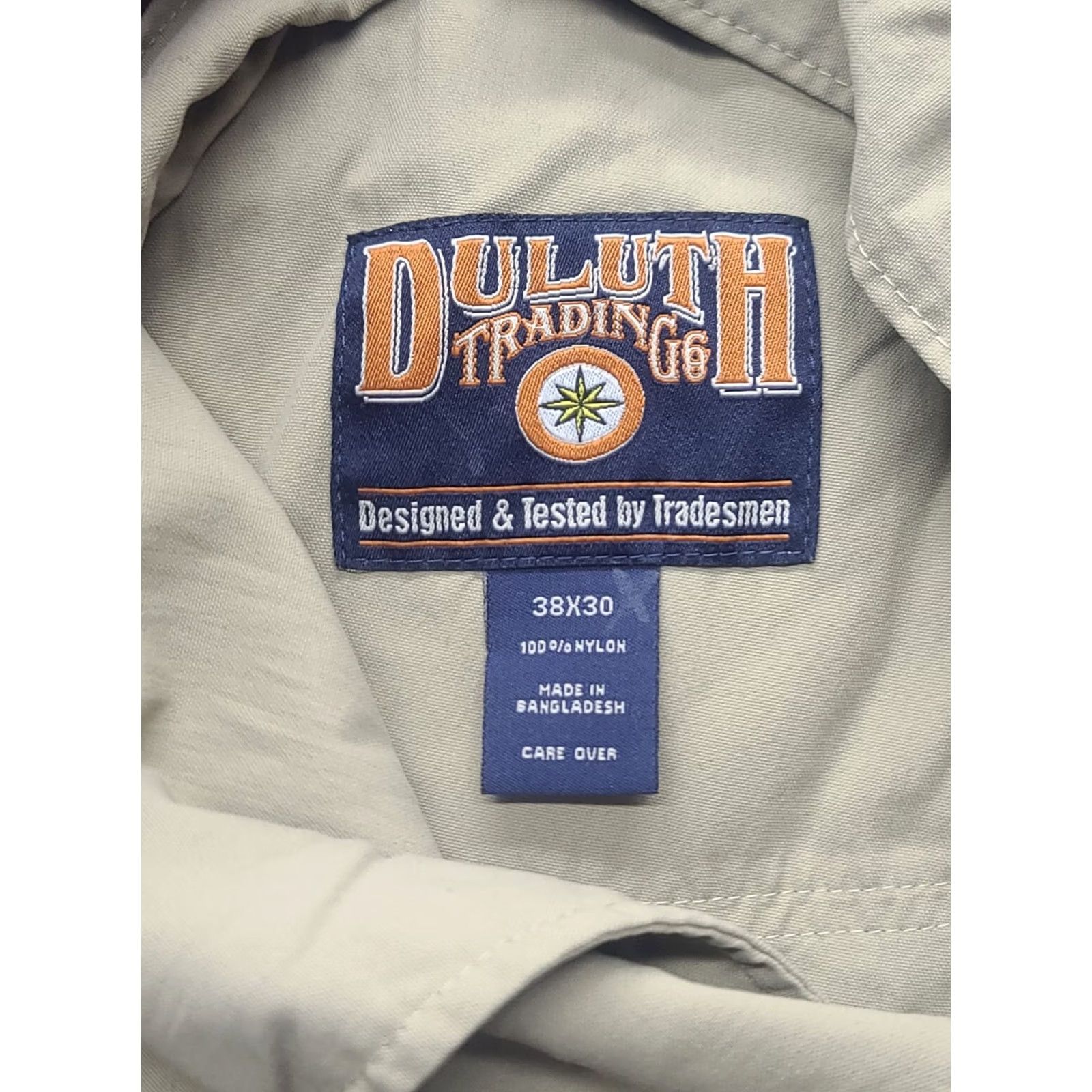 Vintage VINTAGE Duluth Pants Mens 38x30 Cargo Nylon Relaxed Fit Canvas Beige Pockets Logo USA 30 Inseam Straight Size US 38 / EU 54 - 2 Thumbnail