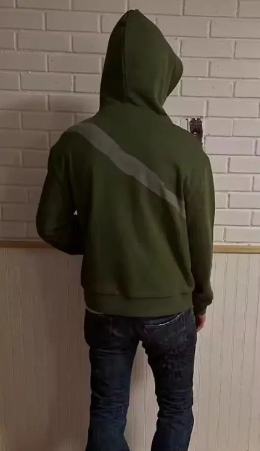 Other High Street Retro Punk Niche Crossbody Design Green Hoodie Size US M / EU 48-50 / 2 - 3 Thumbnail