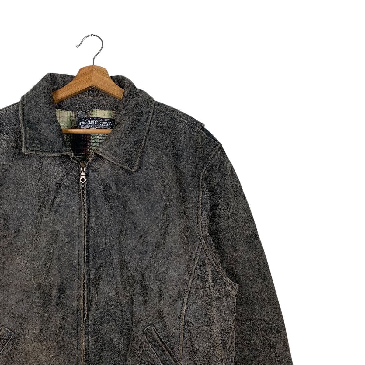 Japanese Brand Japanese Brand Park Miller Basic Leather Jacket Size US L / EU 52-54 / 3 - 5 Thumbnail