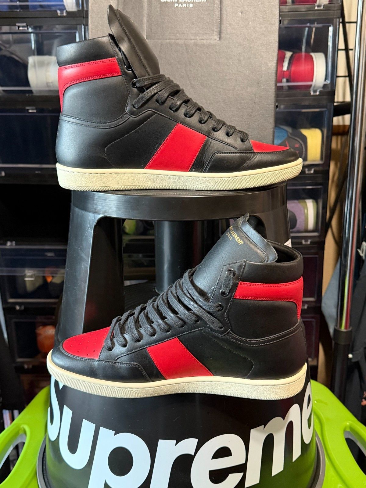 Yves Saint Laurent YSL COURT CLASSIC SL/10H LEATHER SNEAKERS SIZE 43 Size US 9.5 / EU 42-43 - 6 Thumbnail