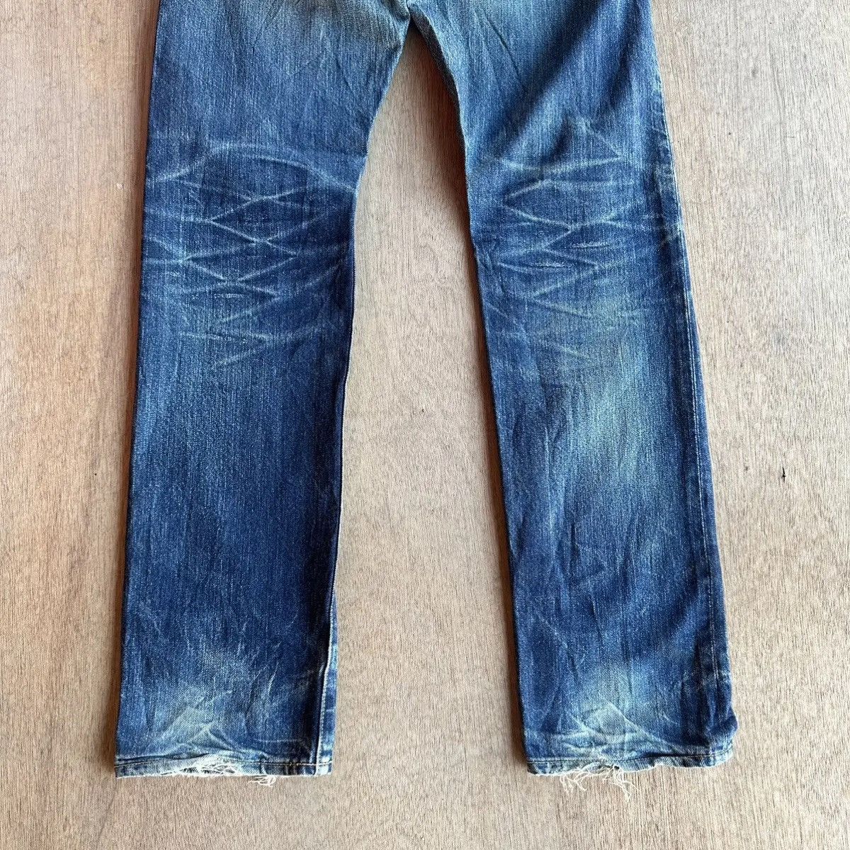 Japanese Brand W31 L32 🔥 DISTRESSED DENIM VINTAGE STOOGE&CO. JEANS PANTS Size US 31 - 17 Thumbnail