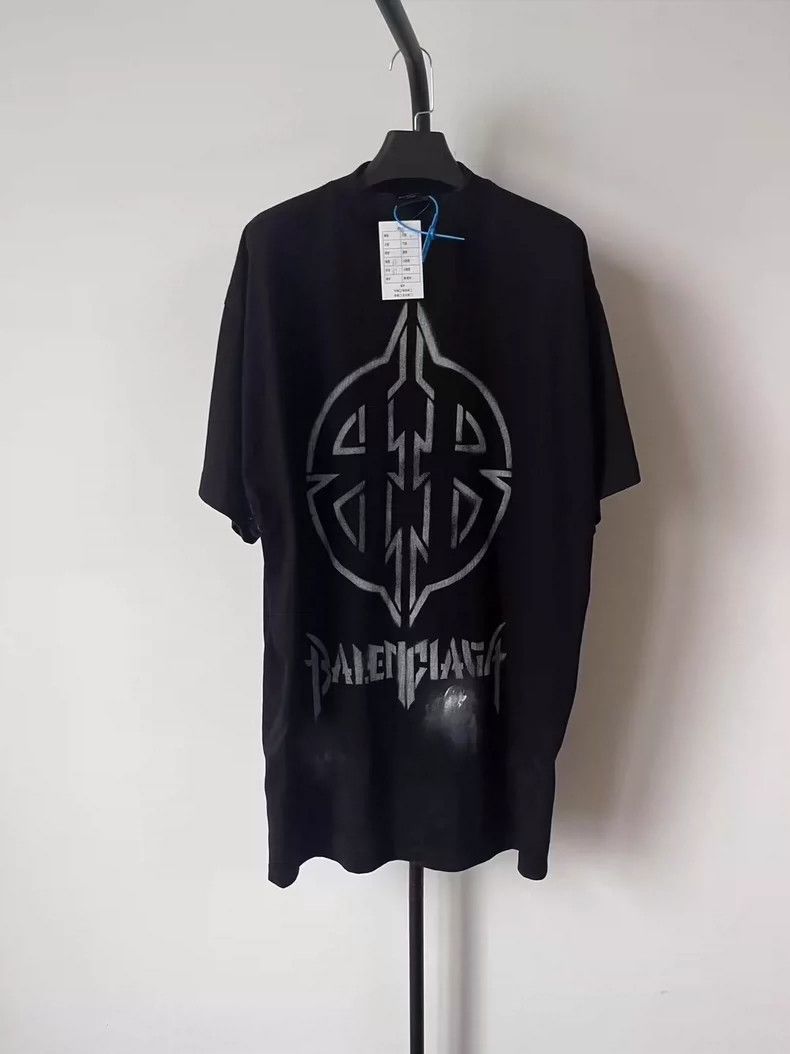 Balenciaga Balenciaga Logo Printed Crew Neck Short Sleeve T-Shirt Reg Size US M / EU 48-50 / 2 - 1 Thumbnail