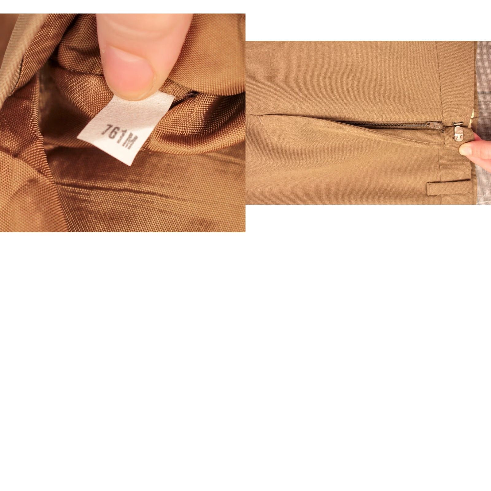 Levi's VINTAGE Levi's 70s Leisure Suit Shirt Jacket Pants 2 PC Mens Brown 44 R 1970s Disco Size 44R - 9 Thumbnail