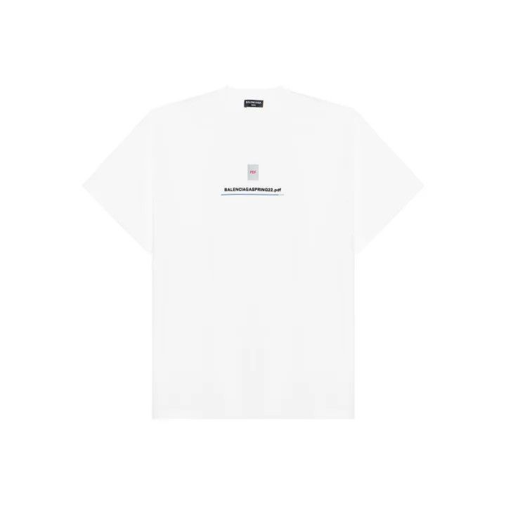 Balenciaga SS22 Logo Print Short Sleeve T-Shirt