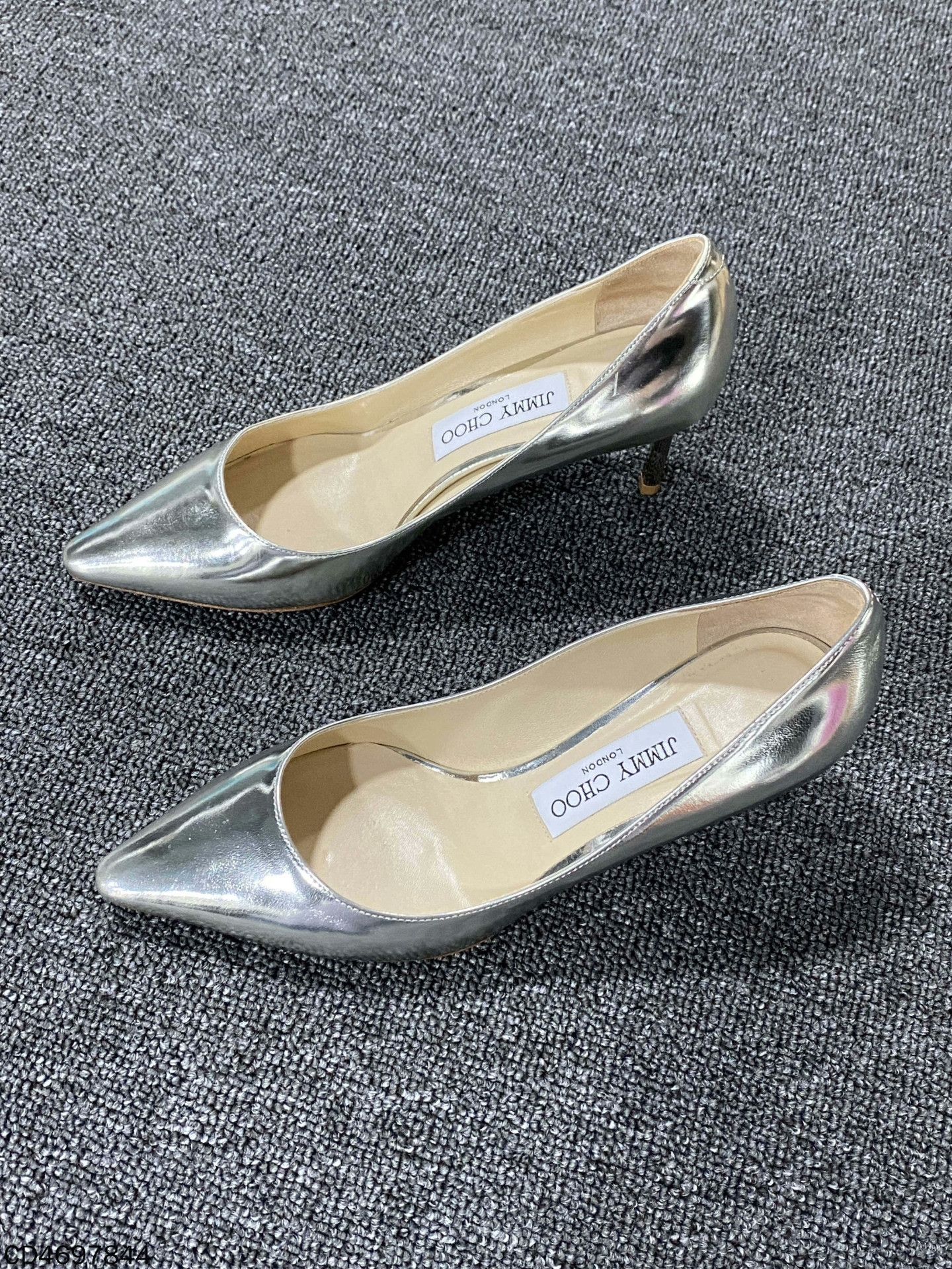 Jimmy Choo Jimmy Choo Silver Lowtop Sneakers us_6-5 Women Size US 6.5 / IT 36.5 - 1 Thumbnail